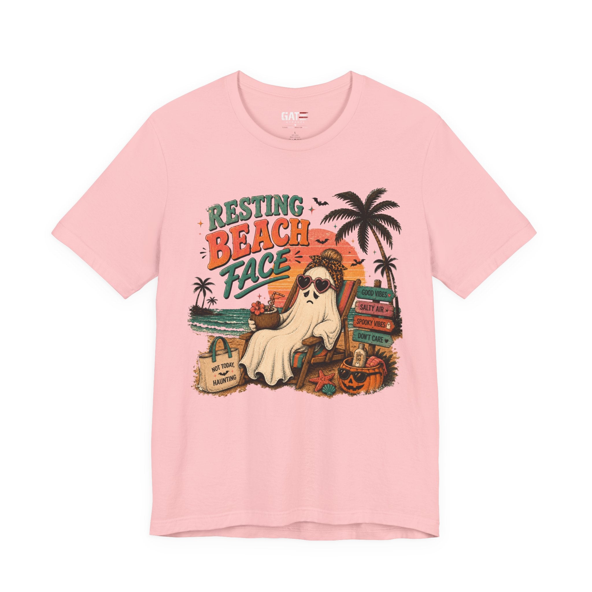 Summerween Shirt, Spooky Beach Shirt, Ghost Beach Tee, Halloween Beach Shirt, Coastal Halloween Tee, Tropical Ghost Shirt