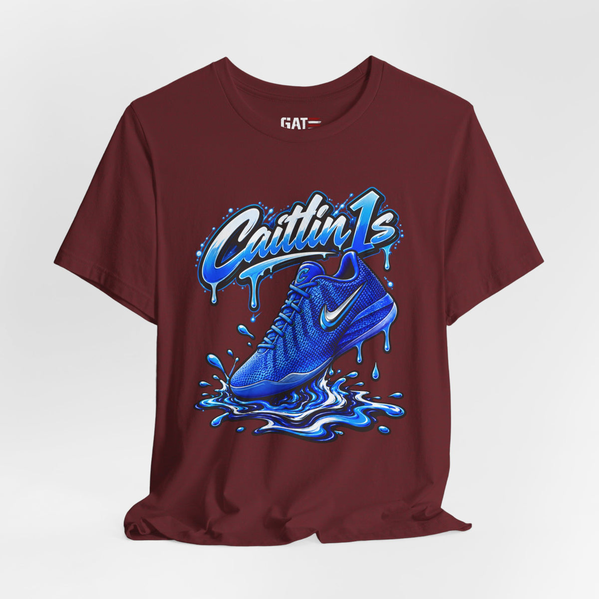 Caitlin Clark Caitlin 1s Racer Blue Drip Sneaker Shirt