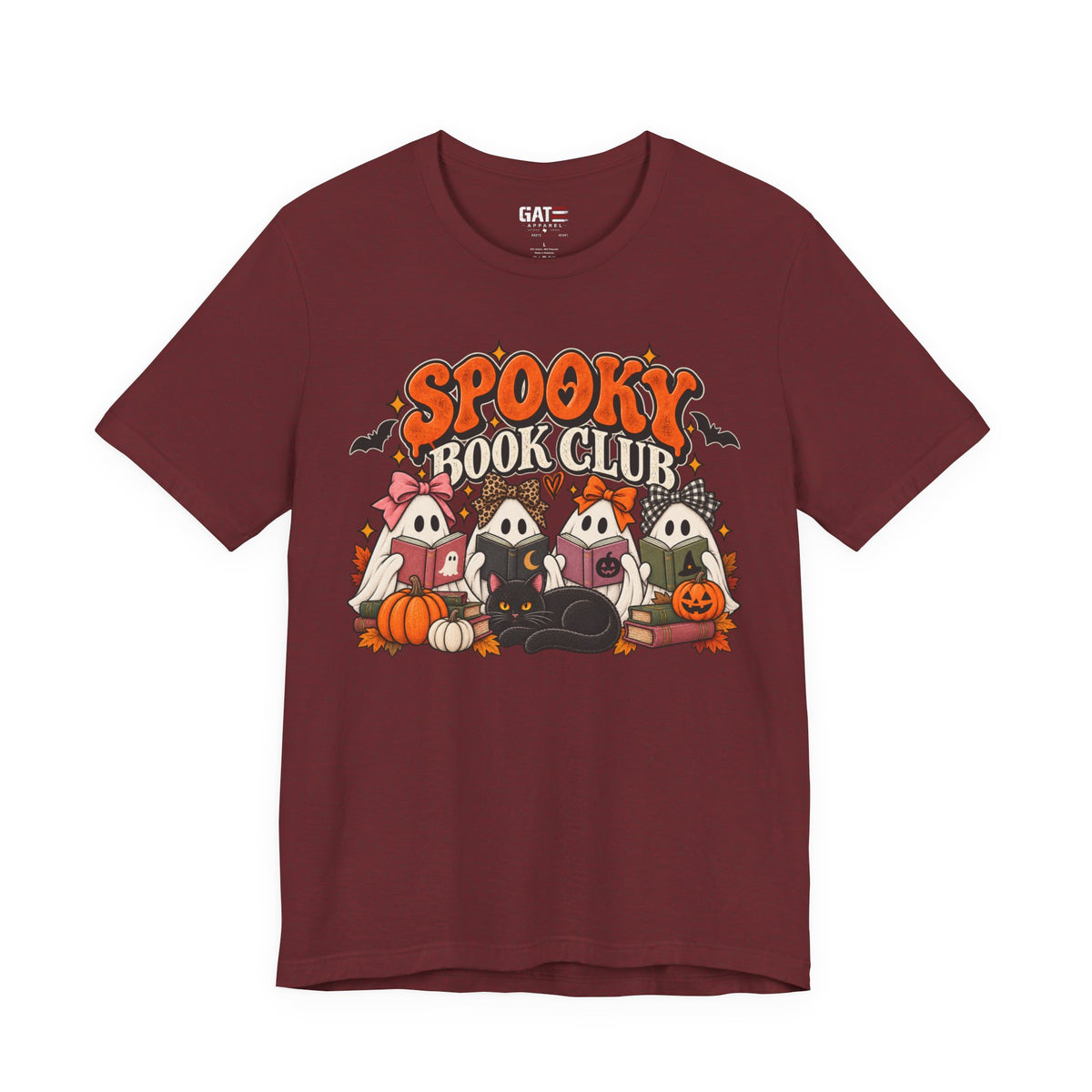 Spooky Book Club Halloween Shirt | Ghost Reading Tee