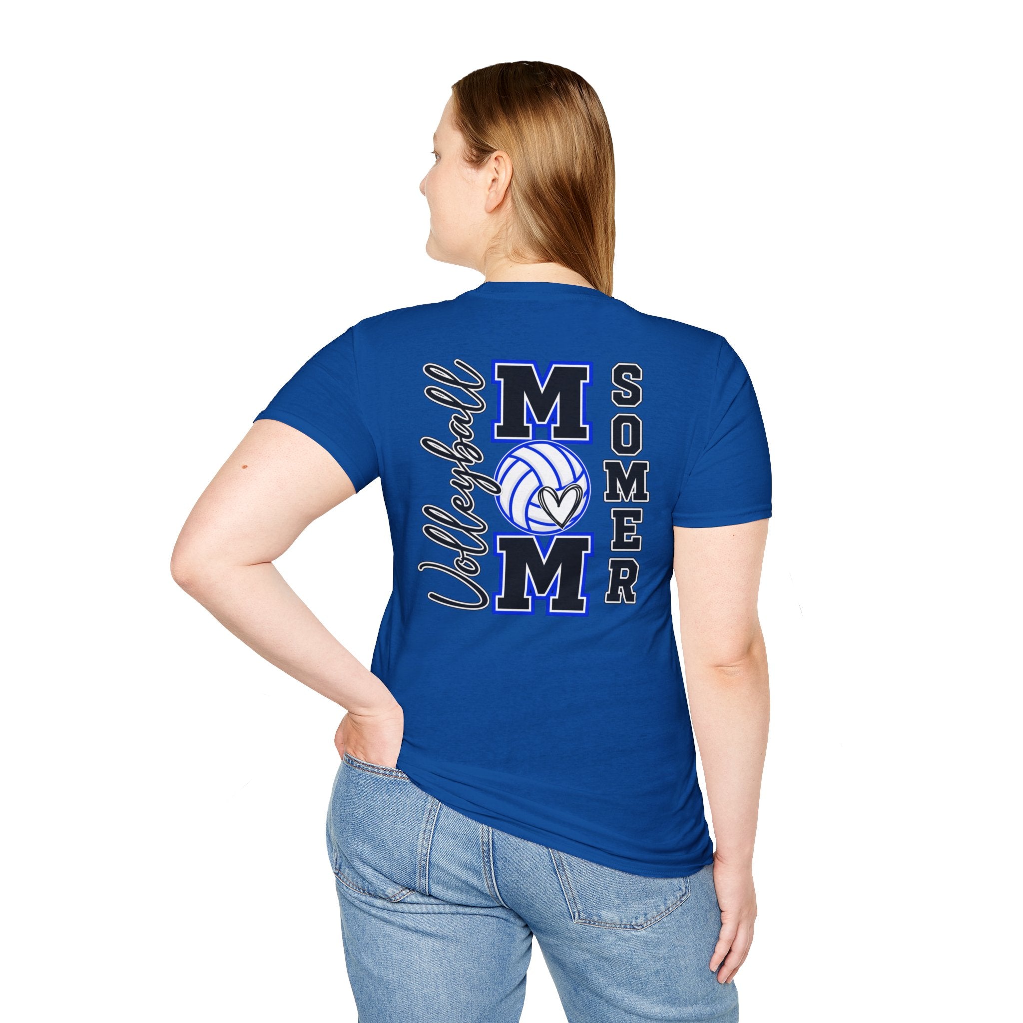 Volleyball Mom T‑Shirt – Custom Name
