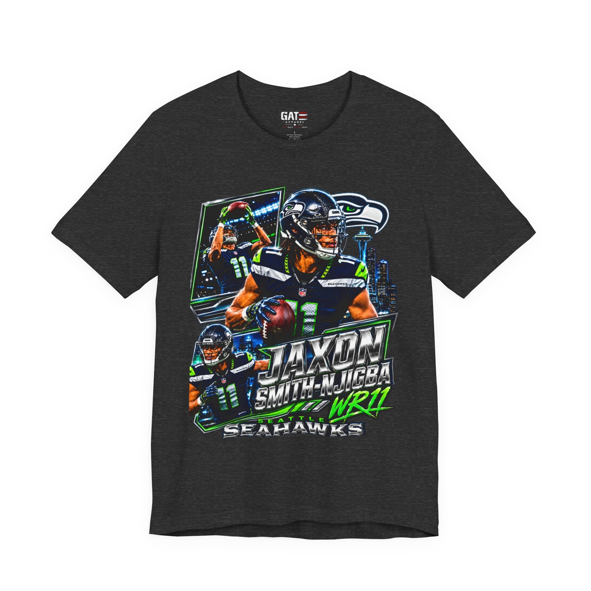 Jaxson Smith-Njigba Tee Retro Player Graphic T-Shirt