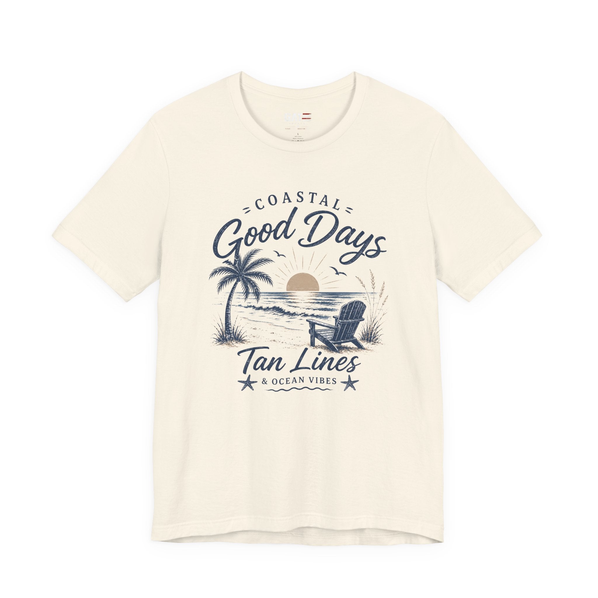 Coastal Good Days Tee — 'Tan Lines' Beach Sunset T-Shirt