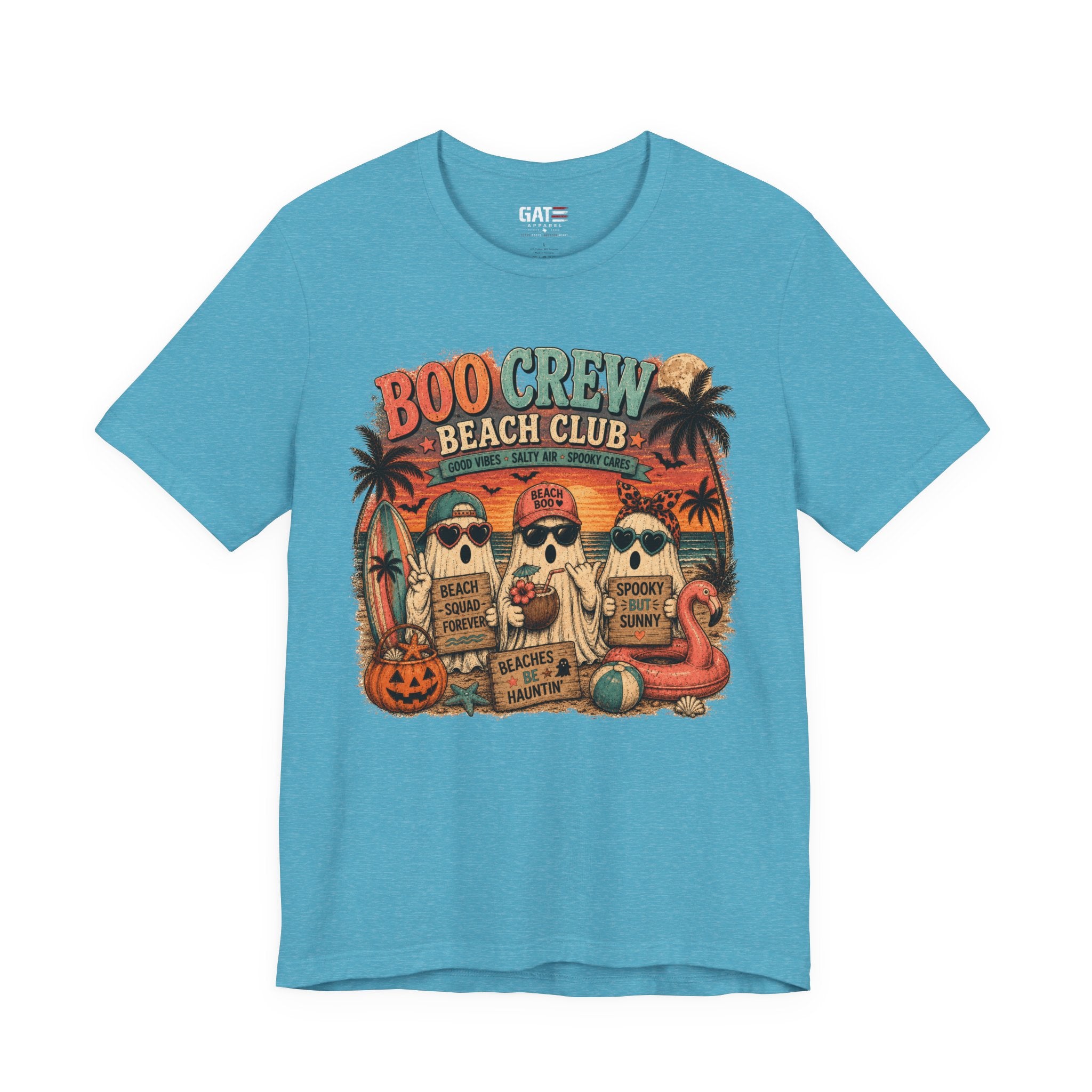 Summerween Shirt, Spooky Beach Shirt, Ghost Beach Tee, Halloween Beach Shirt, Coastal Halloween Tee, Tropical Ghost Shirt