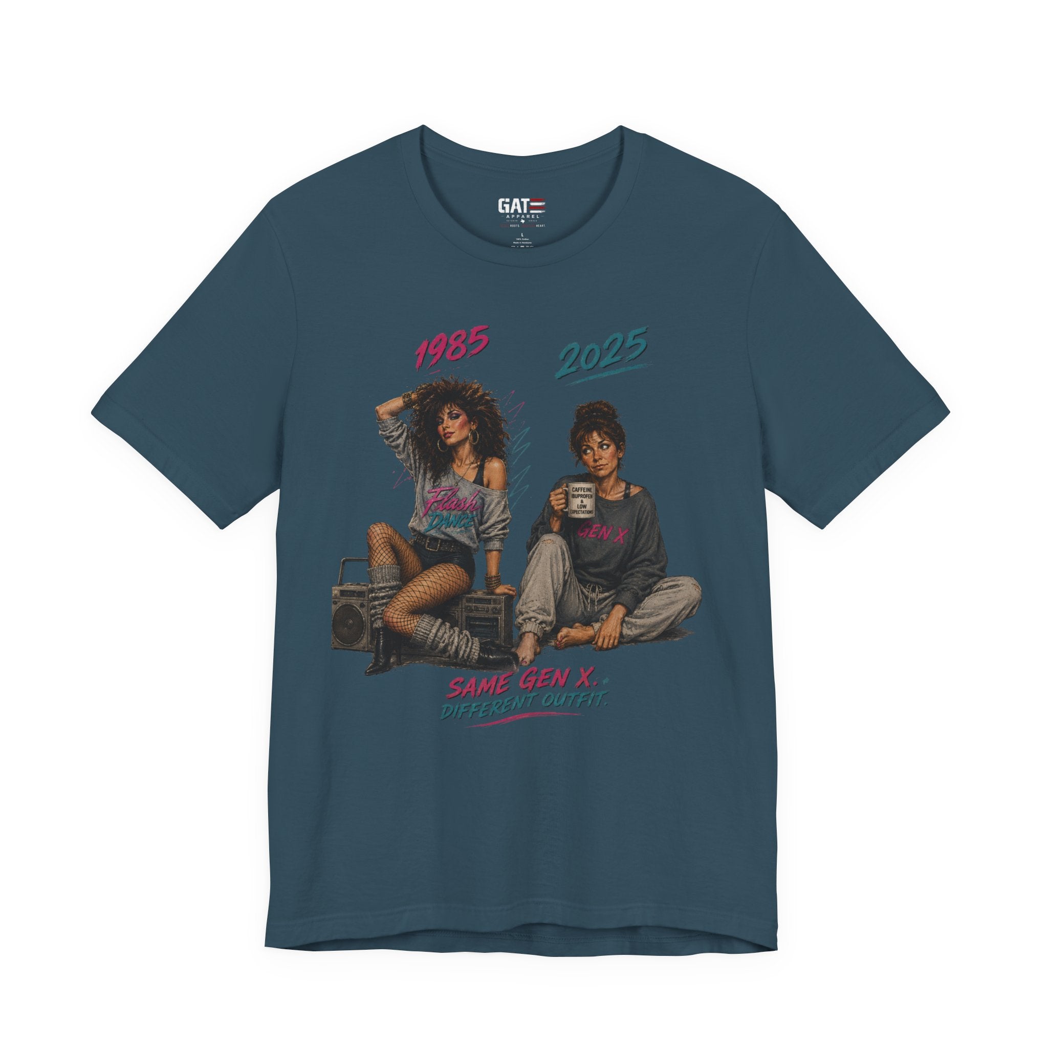 Retro 80s Vibes Tee — "1985 2023 Same Deal?" Graphic T-Shirt