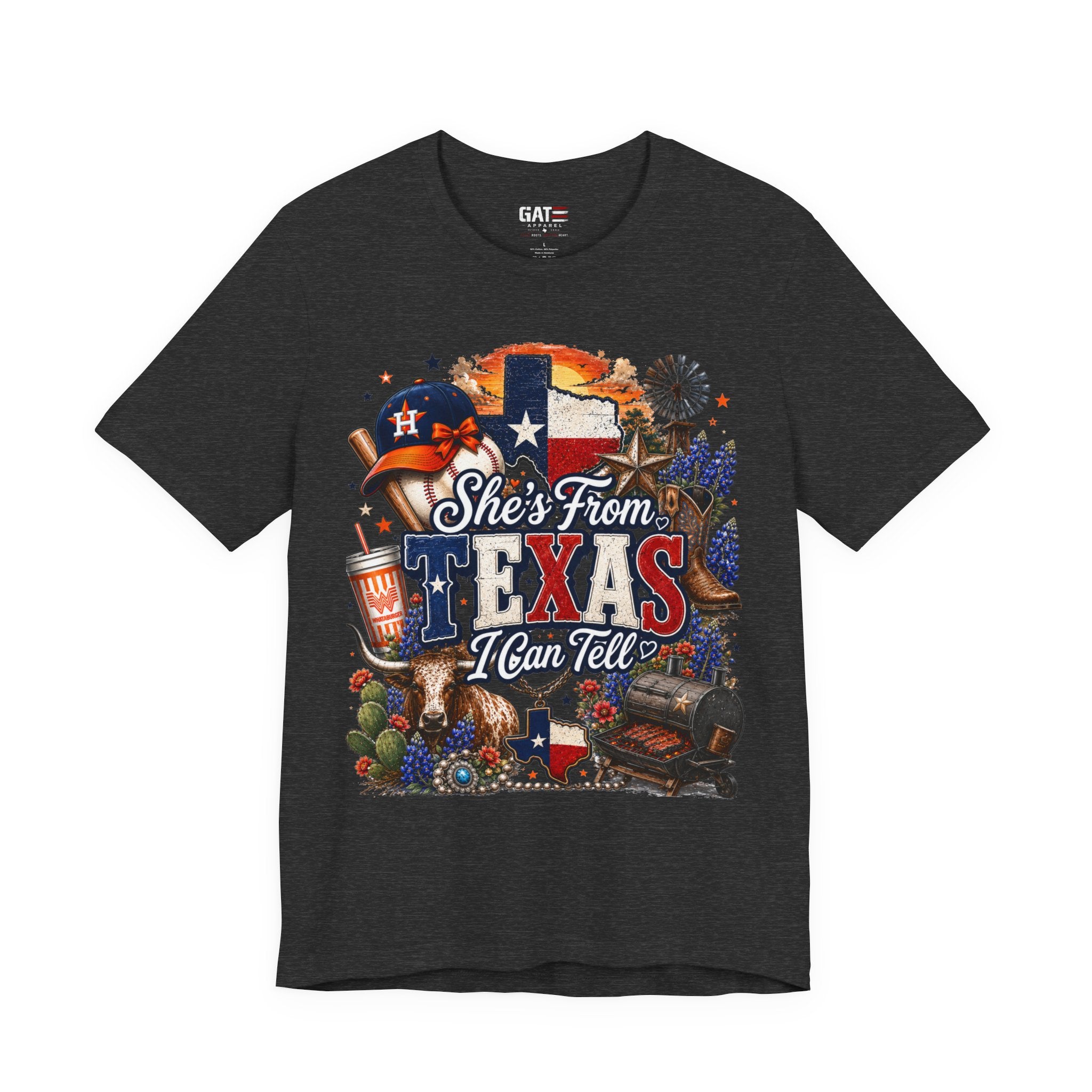 She's From Texas T-Shirt — Texas Pride Graphic Tee