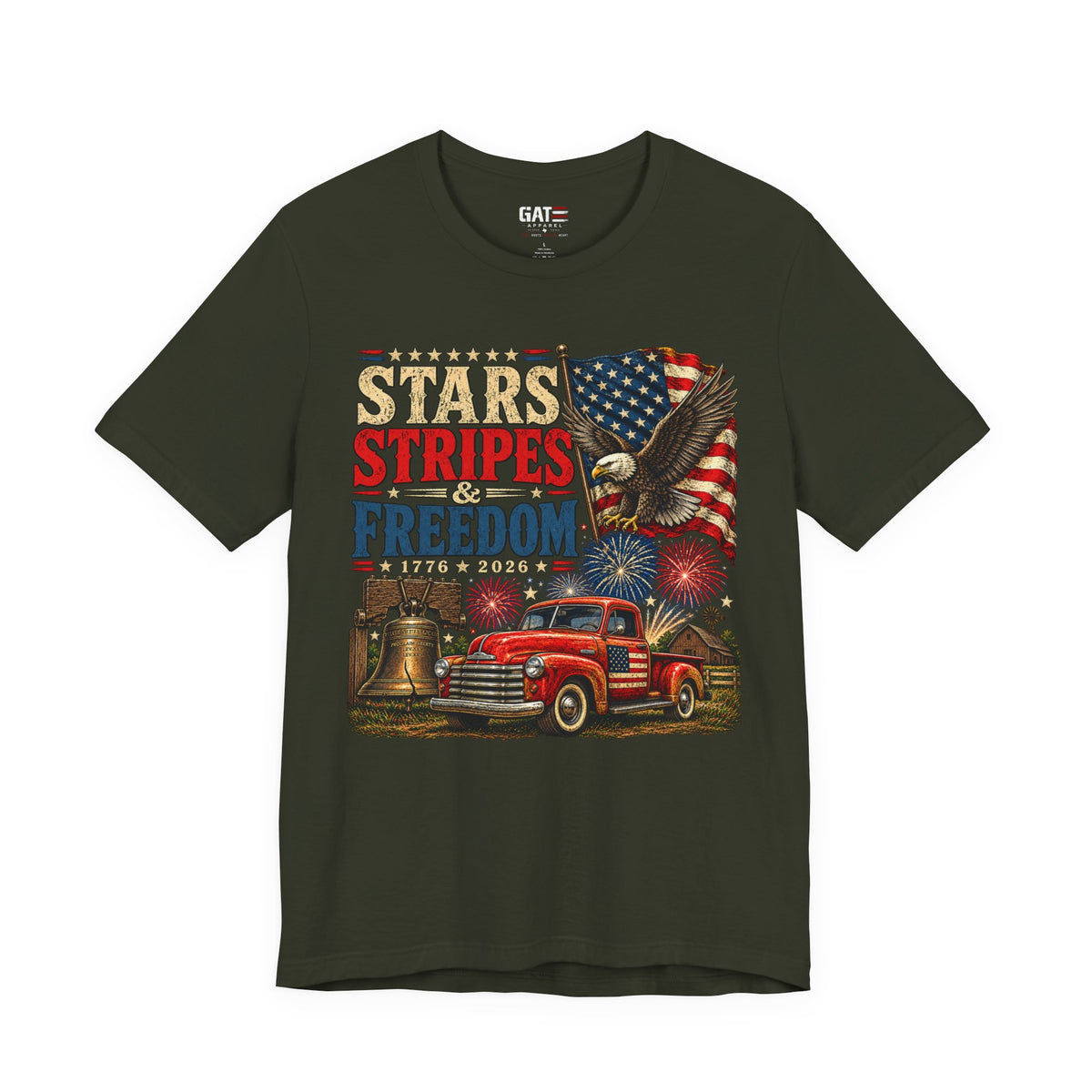 Stars Stripes & Freedom Shirt | Patriotic American Tee
