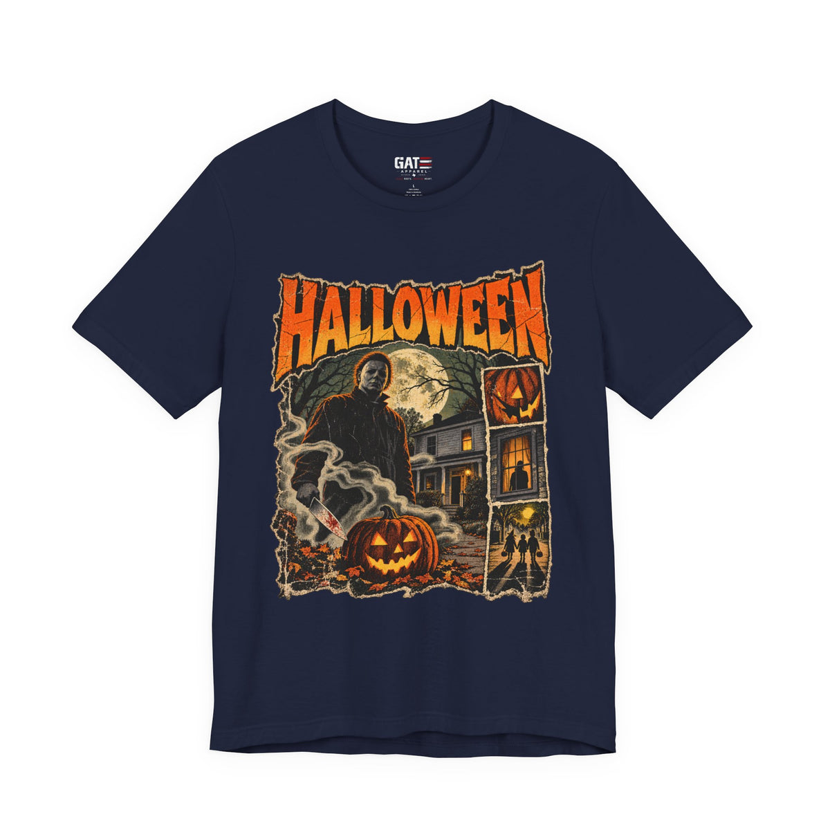 Halloween Haunted House Shirt | Grim Reaper Pumpkin Tee