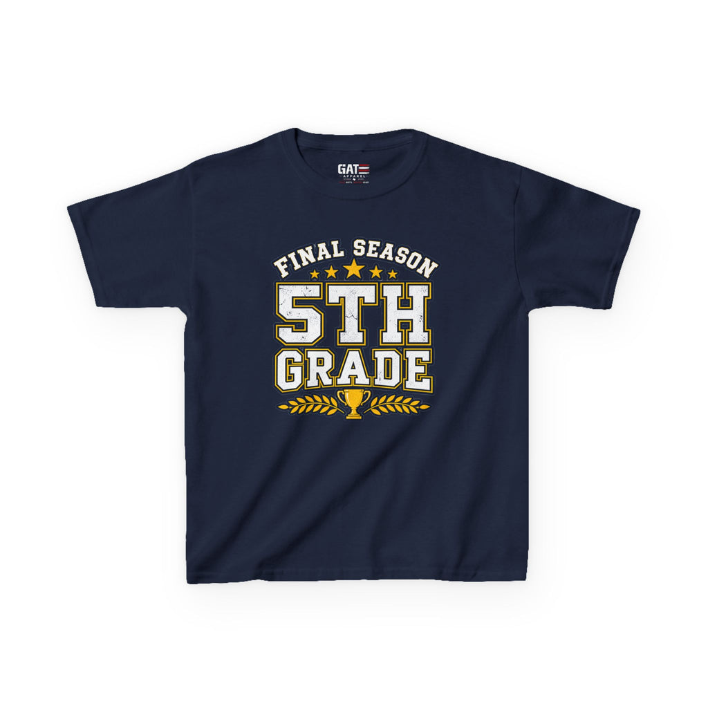 Final Season 5th Grade Kids Tee — End of Elementary School Graduation Shirt