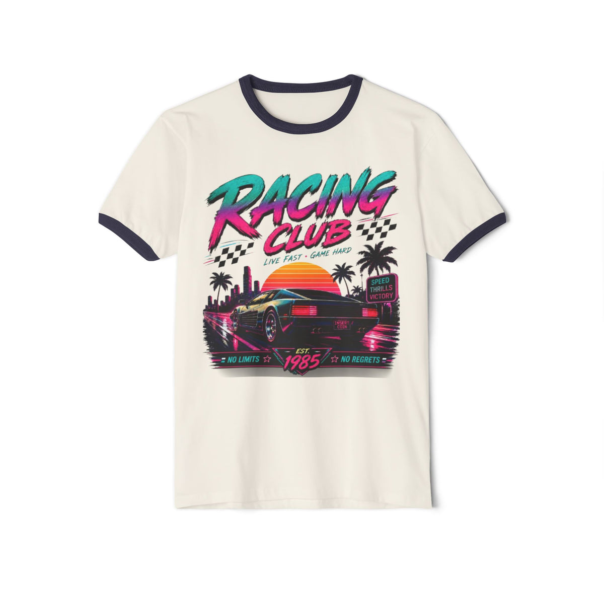 Racing Club Ringer Shirt | 1980s Sports Car Tee