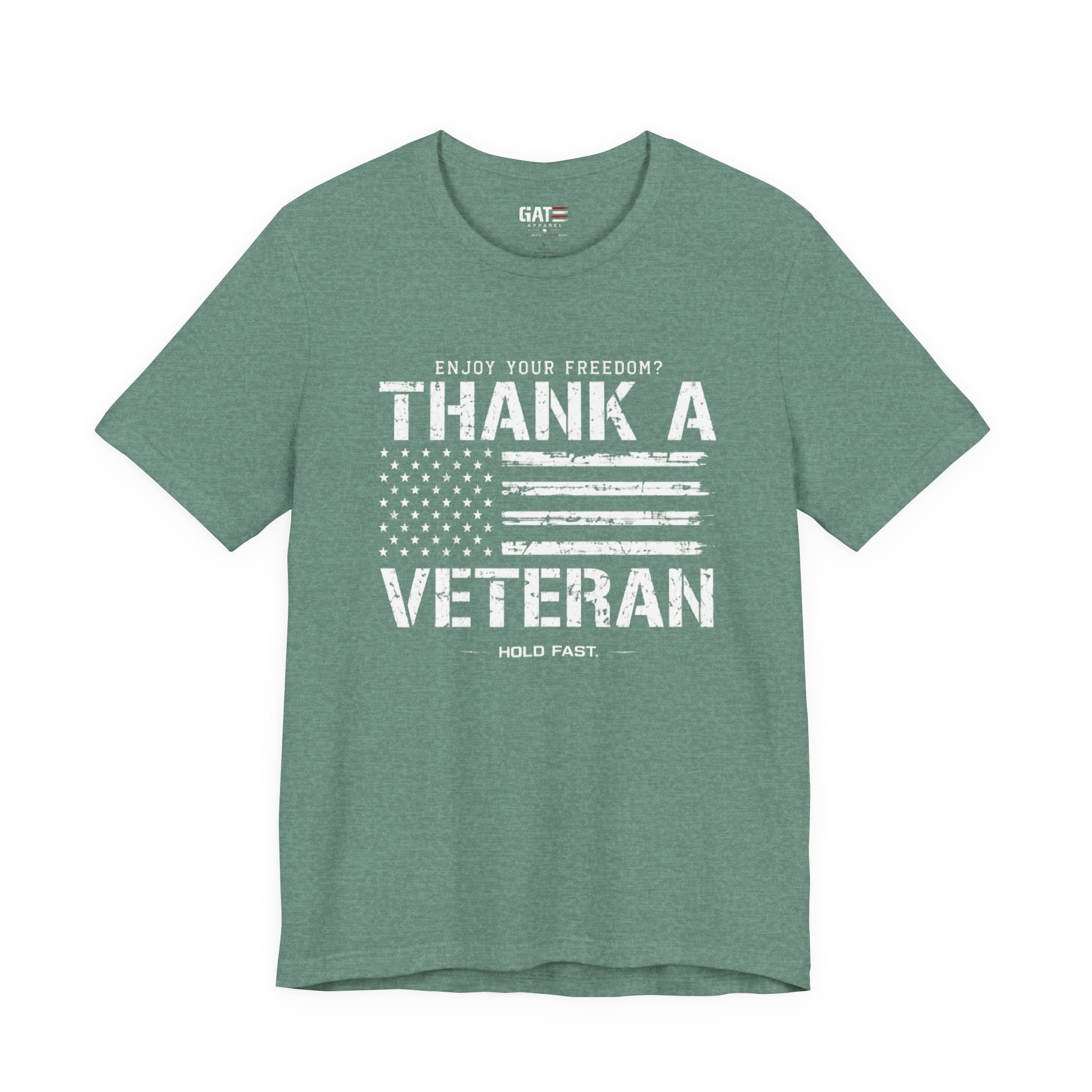 Veteran Shirt Enjoy Your Freedom Thank A Veteran Tee Patriotic American Flag Shirt Military Appreciation Gift for Men and Women