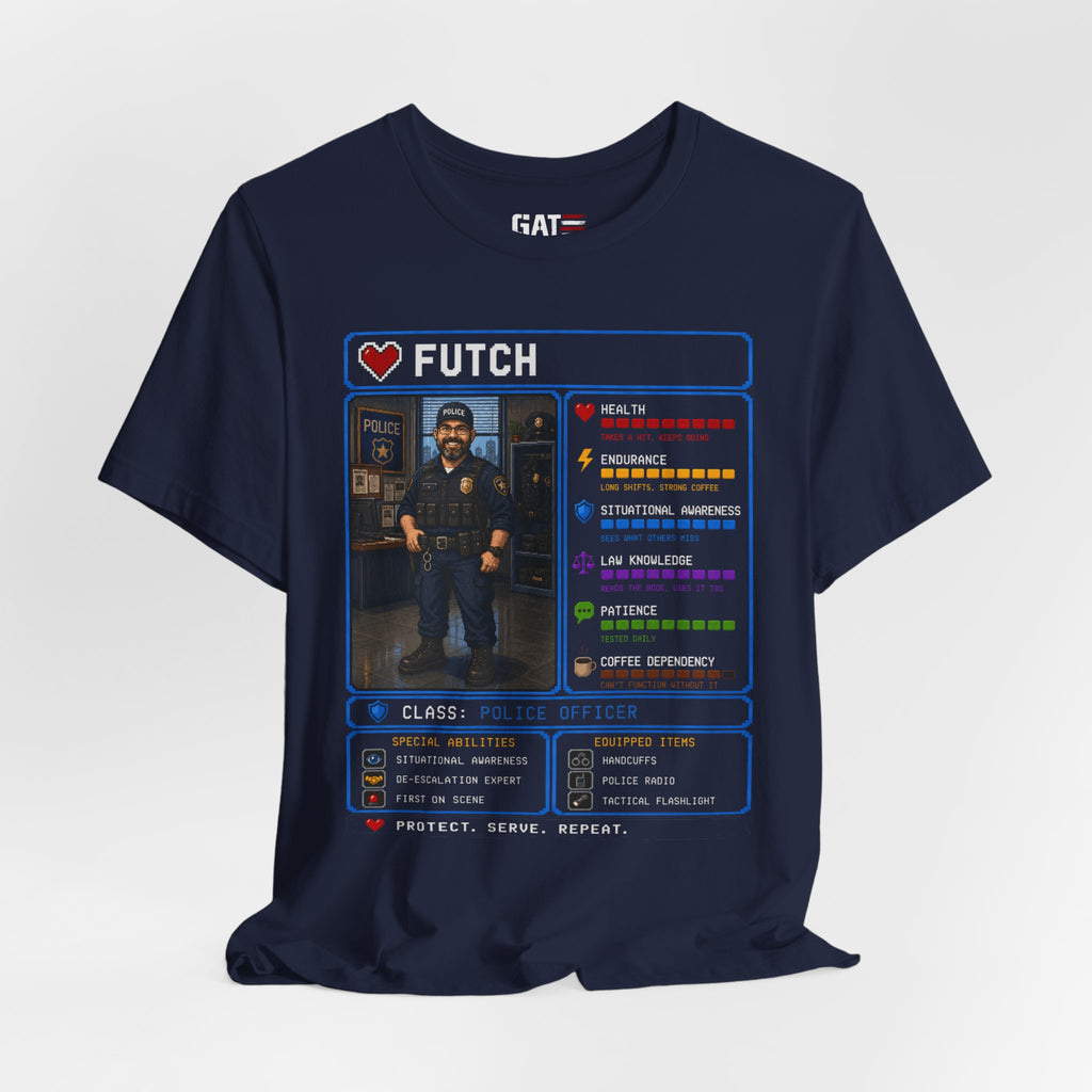 Custom Police Officer RPG Character Shirt | Personalized Law Enforcement Gift