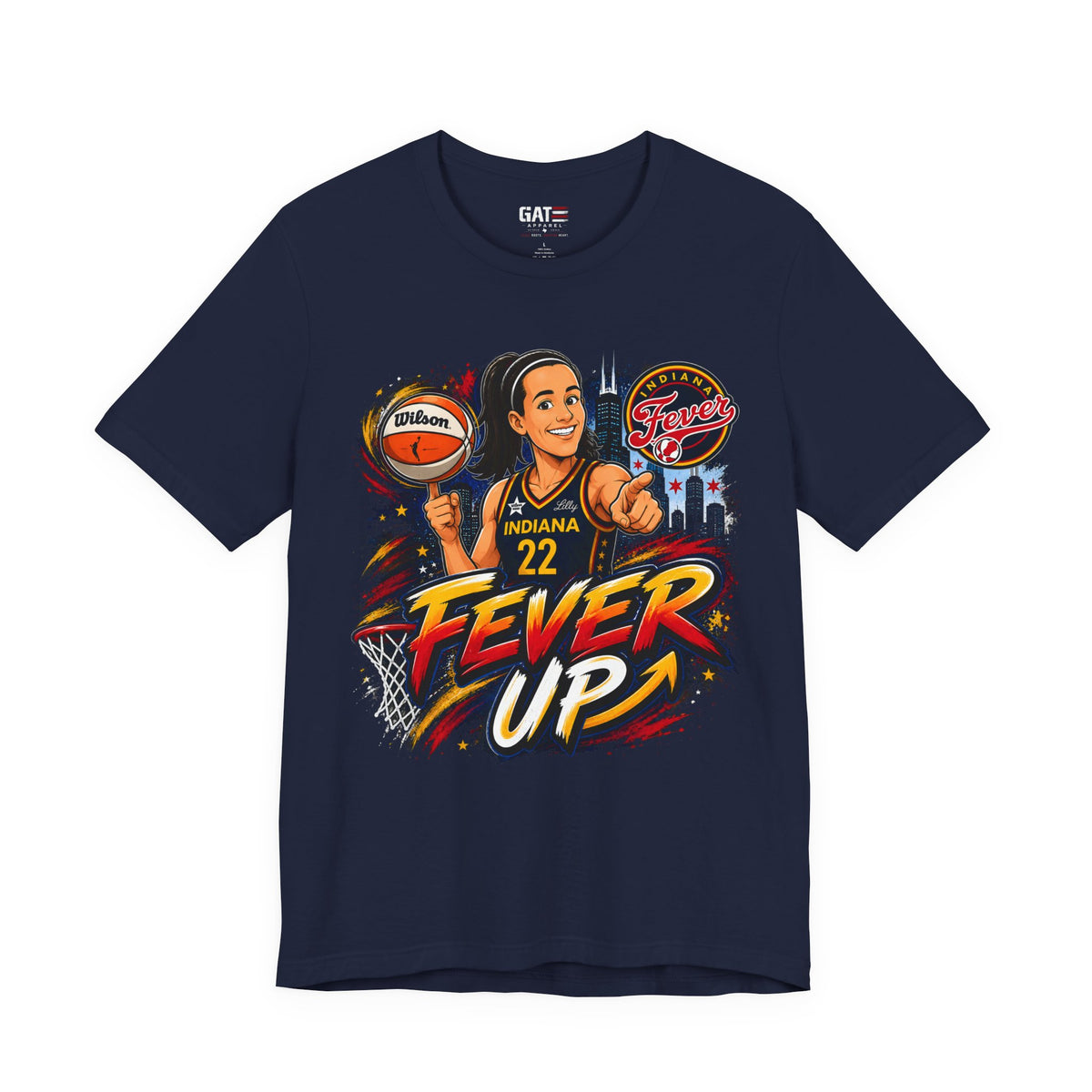 Caitlin Clark #22 Fever Up Shirt | WNBA Tee Style 2