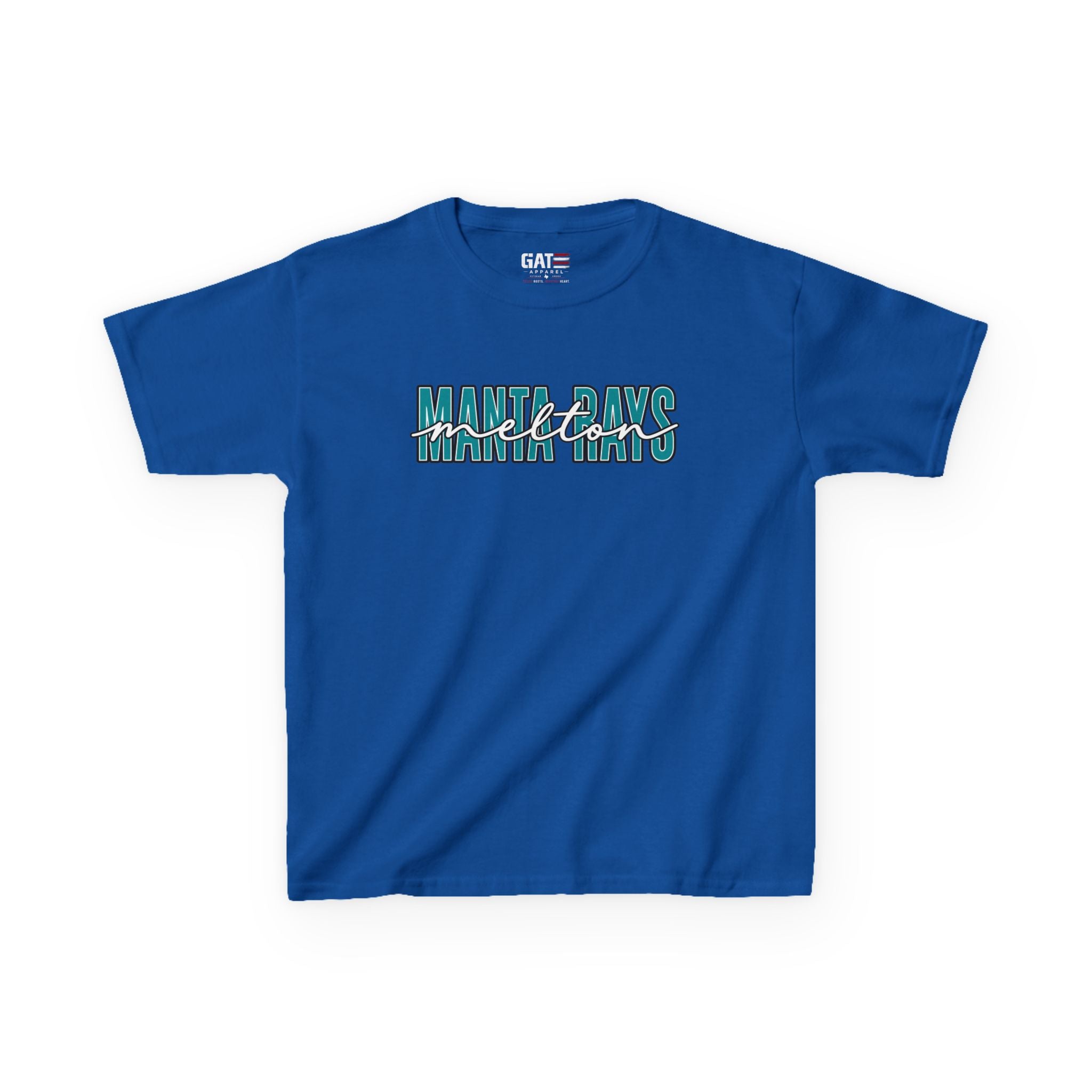Kids Tee Melton Elementary — Melton Script Teal