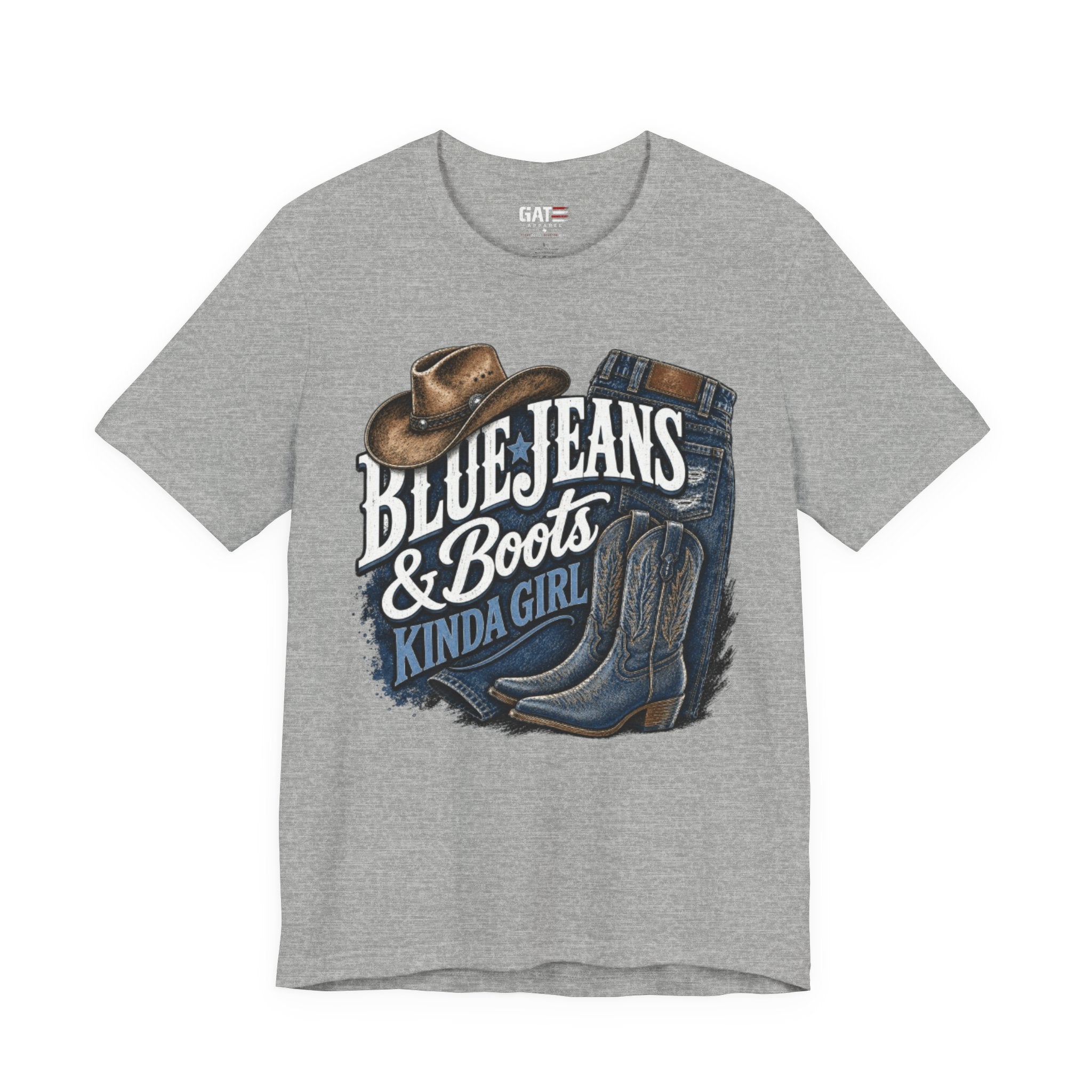 Blue Jeans & Boots Kinda Girl Country Cowgirl T‑Shirt