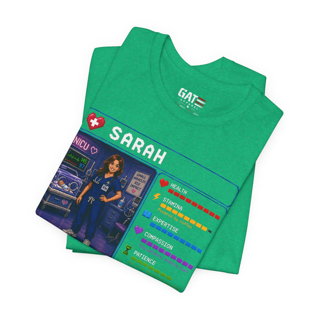 Custom NICU Nurse RPG Character Shirt | Personalized Nurse Gift