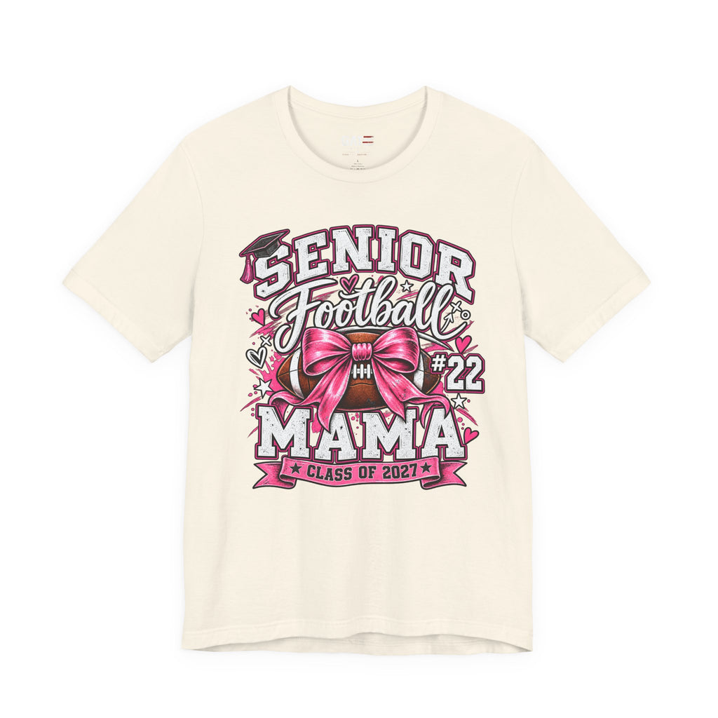 Football Mom Personalized Shirt Custom Player Name Number Helmet Game Day Tee