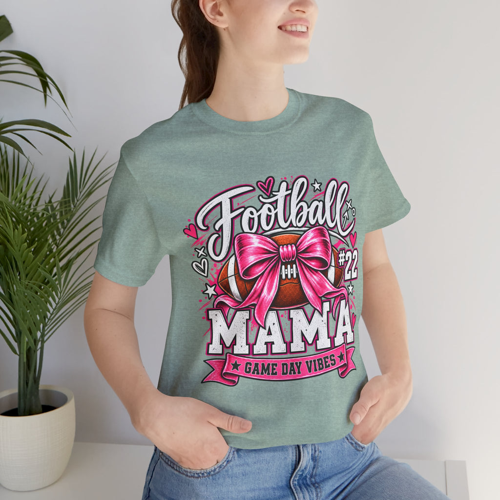 Football Mom Personalized Shirt Custom Player Name Number Player Game Day Tee
