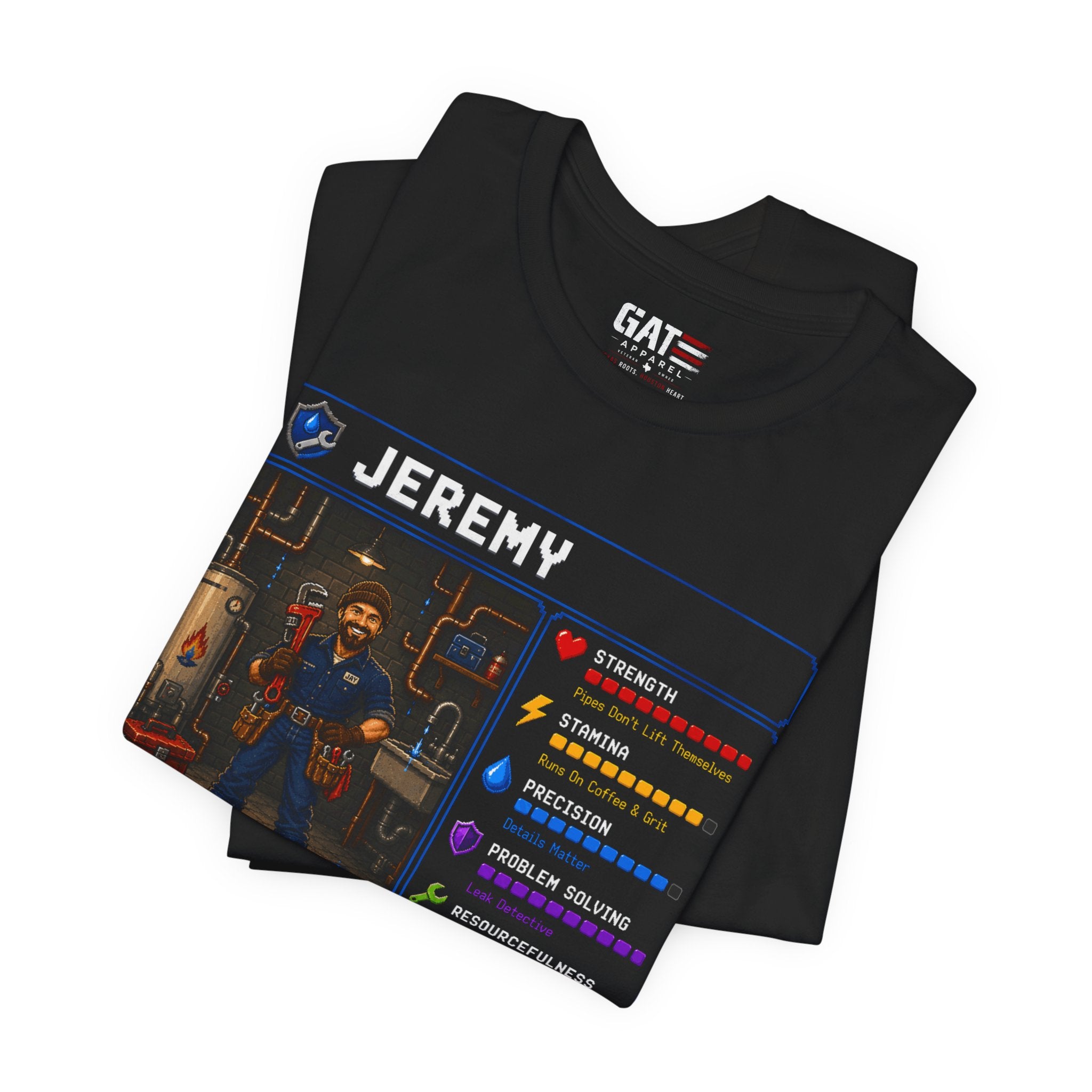 Custom Plumber RPG Character Shirt | Personalized Plumber Gift