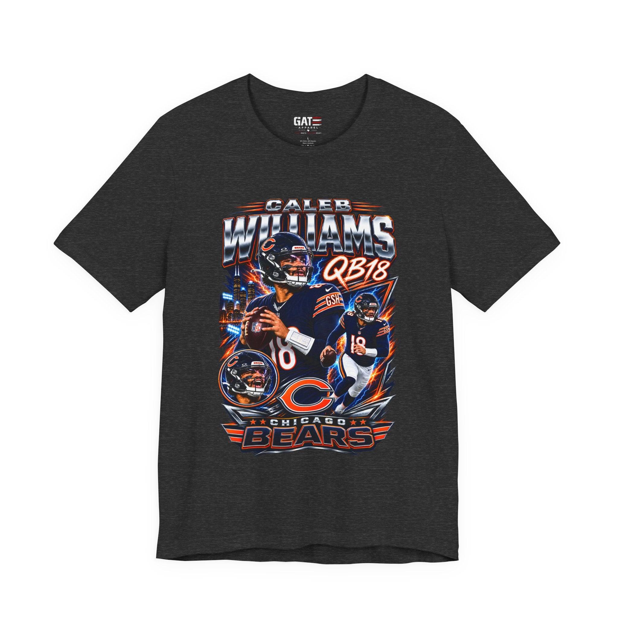 Caleb Williams Chicago Bears Tee Retro Player Graphic T-Shirt