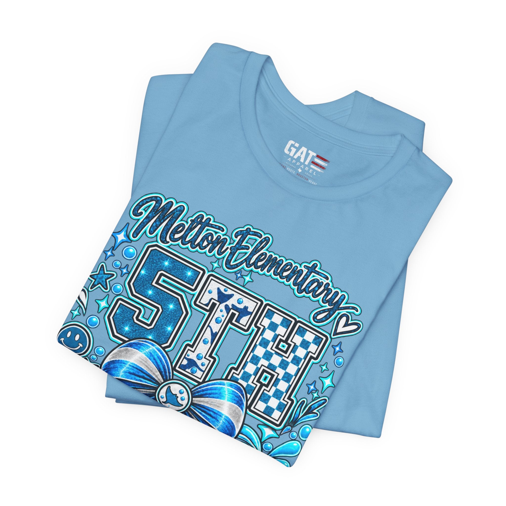 Melton 5th Grade School T‑Shirt — Bow Design