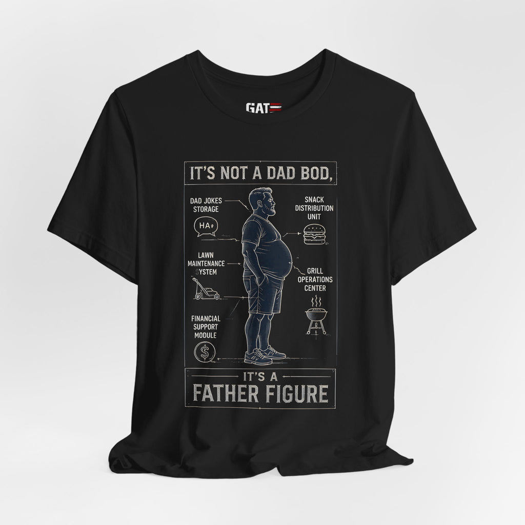 It's Not a Dad Bod It's a Father Figure Shirt | Funny Dad Shirt | Blueprint Dad Bod Tee | Father's Day Gift for Dad | Grill Master Dad Tee