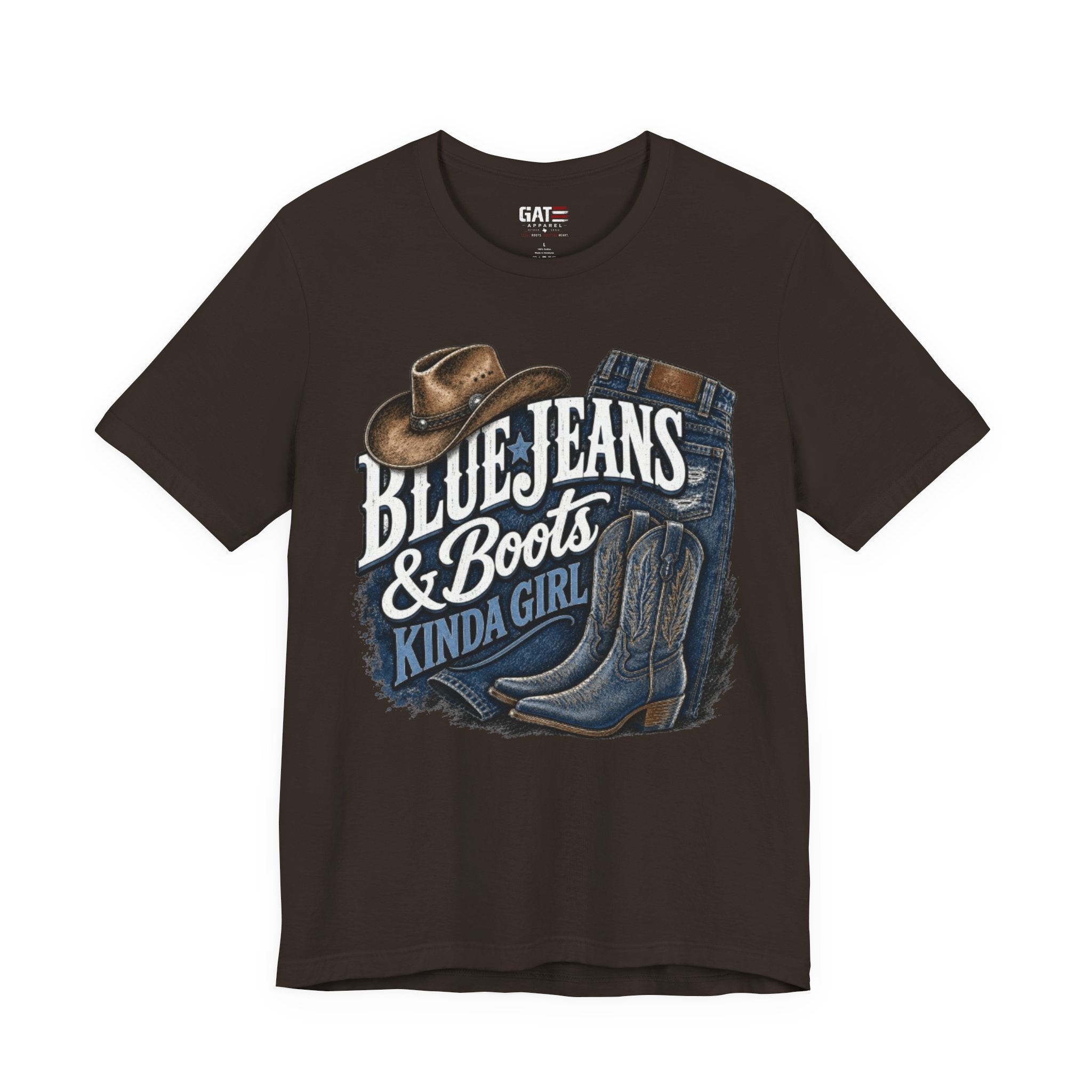 Blue Jeans & Boots Kinda Girl Country Cowgirl T‑Shirt