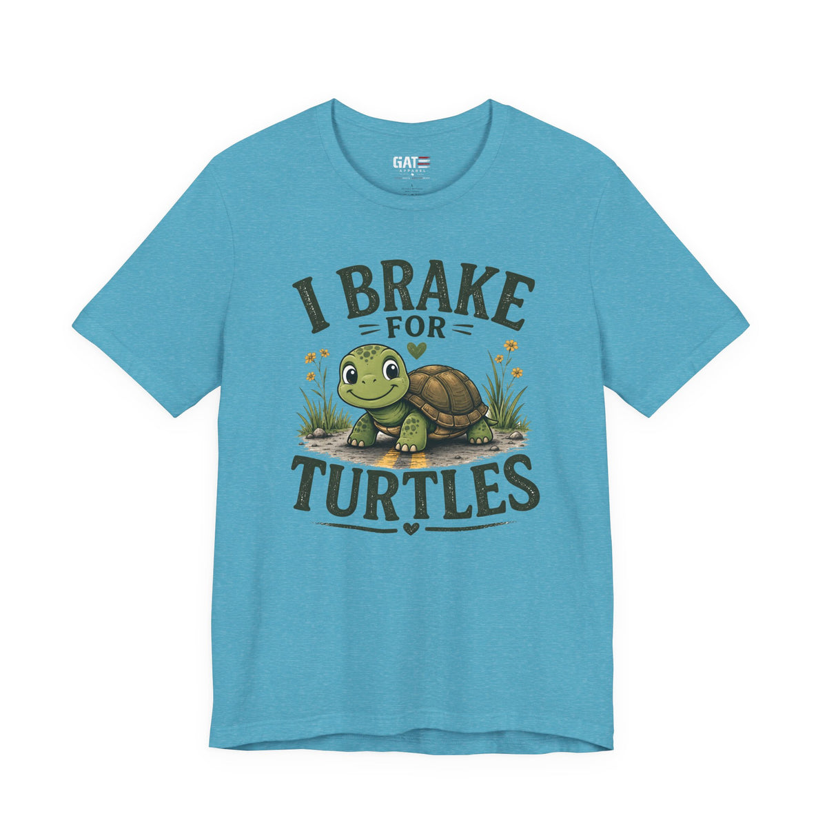 I Brake for Turtles Shirt | Funny Turtle Lover Tee