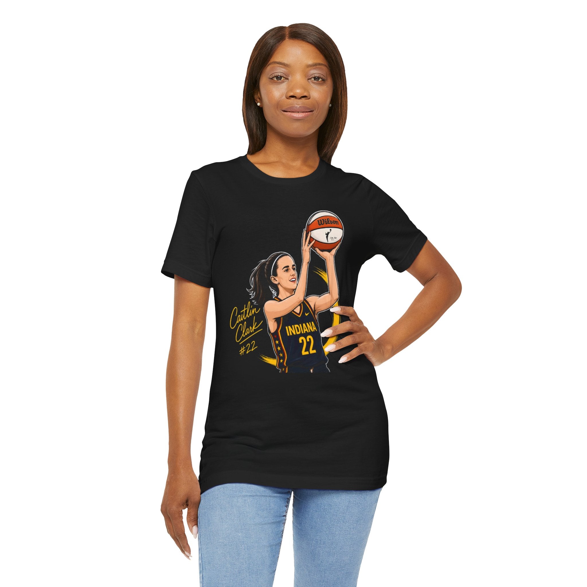 Indiana Fever Caitlin Clark #22 Basketball Tee — Women’s WNBA Fan Shirt