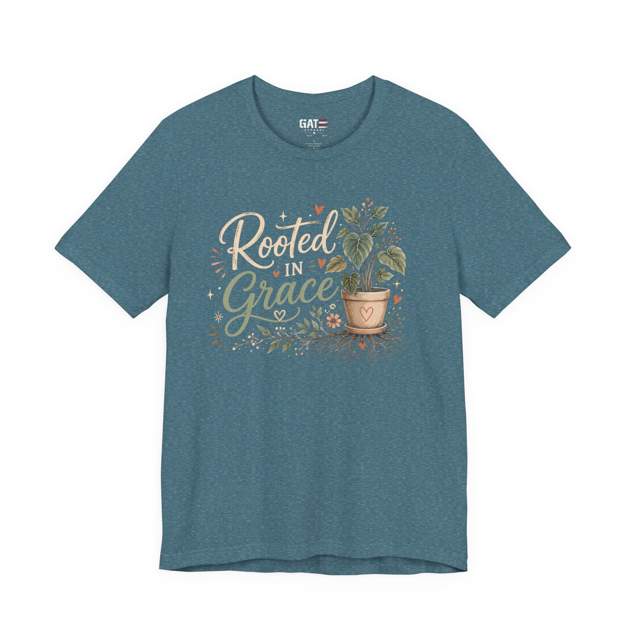 Christian Plant Lover Shirt for Women, Faith Based Gardening Tee, Houseplant Graphic Shirt, Botanical Christian Gift, Plant Mom Apparel