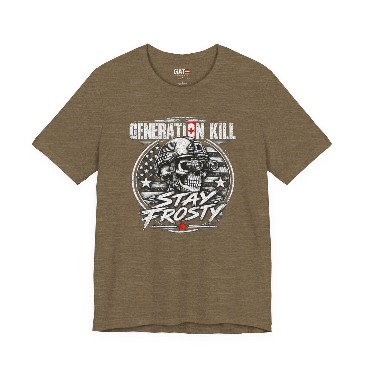 Stay Frosty Skull Shirt | Military Veteran Retro Tee