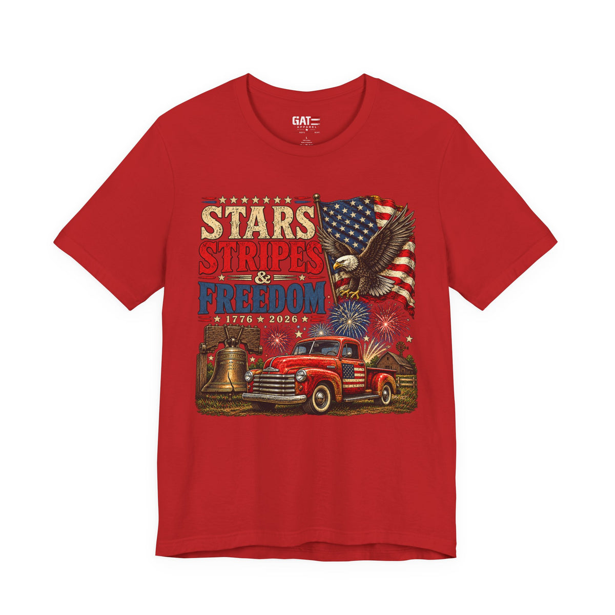 Stars Stripes & Freedom Shirt | Patriotic American Tee