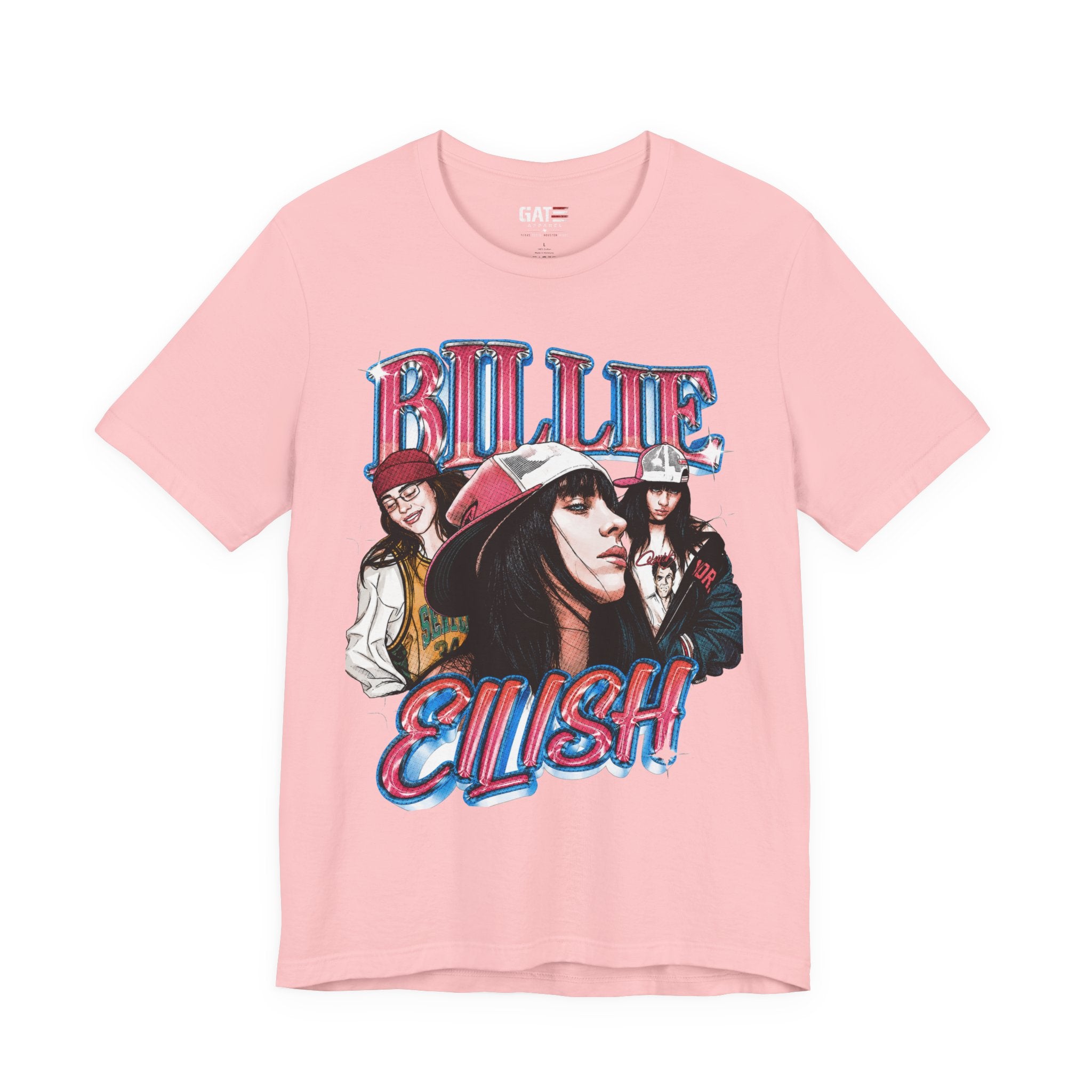 Graphic Tee — Retro Pop Artist Portrait "Billi Eilish"