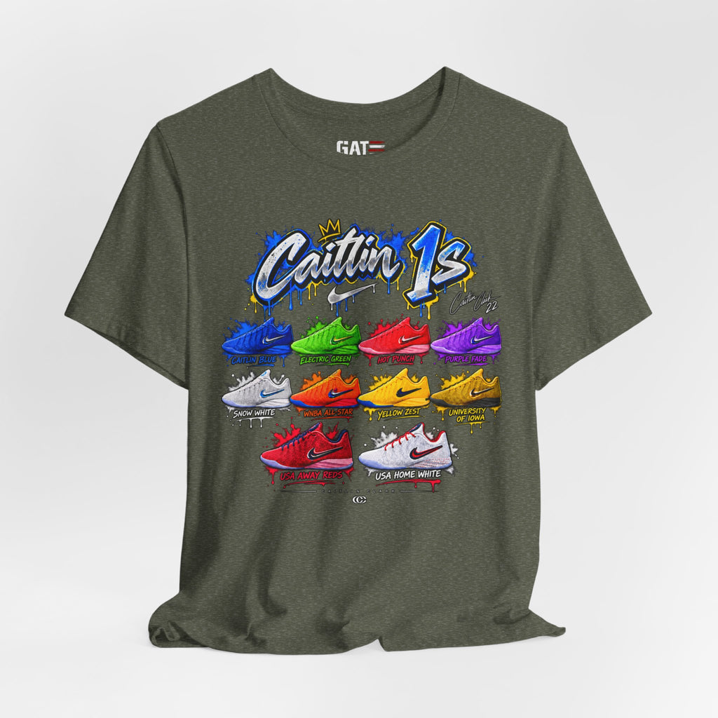 Caitlin Clark Caitlin 1s Sneaker Shirt | Indiana Fever Tee