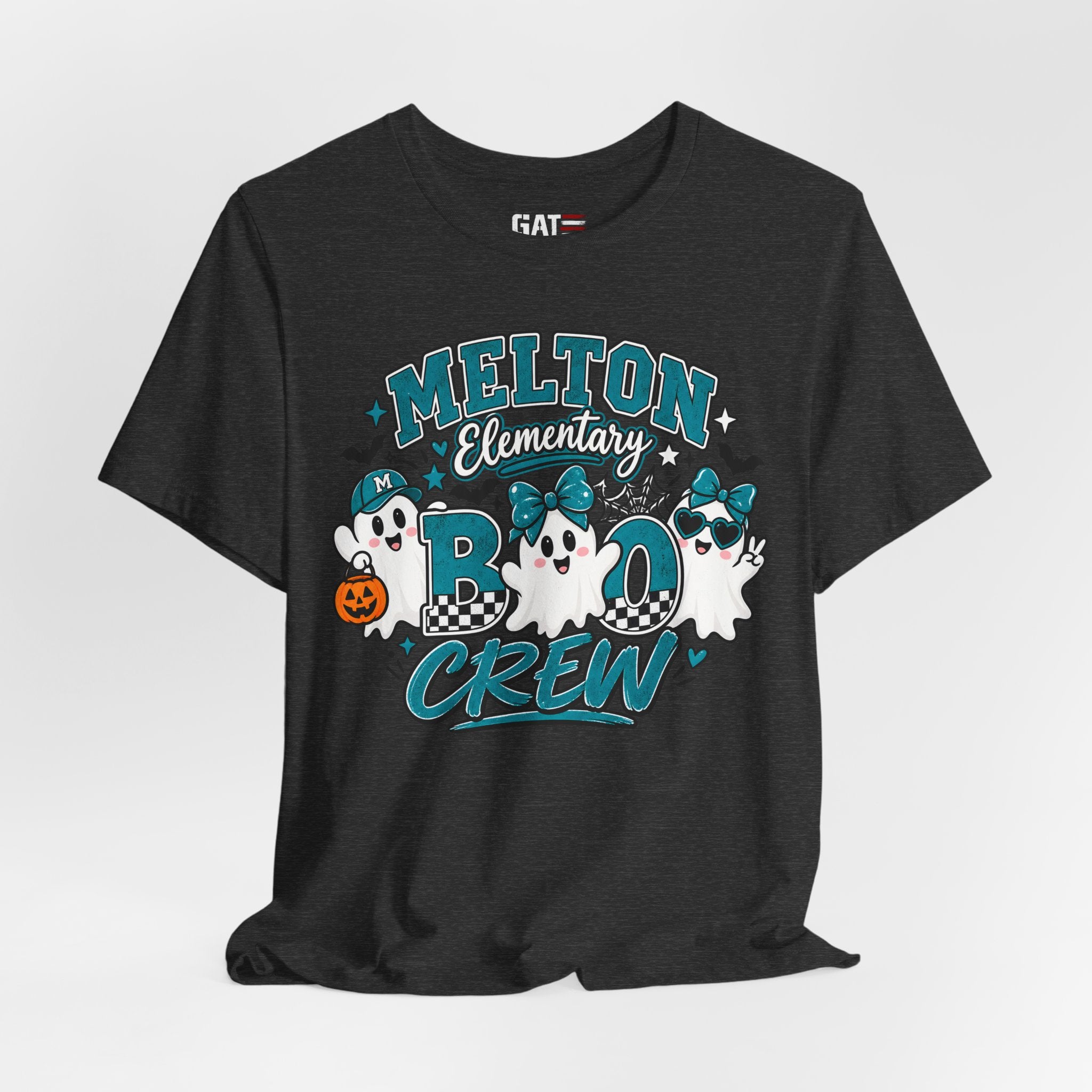 Melton Elementary Boo Crew T-Shirt — Cute Halloween Ghost School Tee