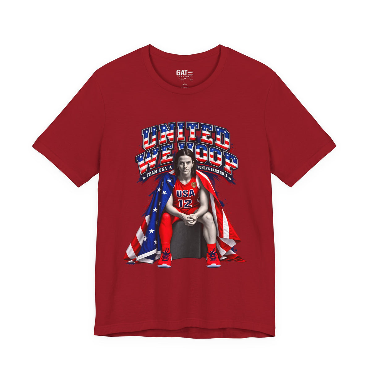 Caitlin Clark Team USA Shirt | WNBA Tee Style 2