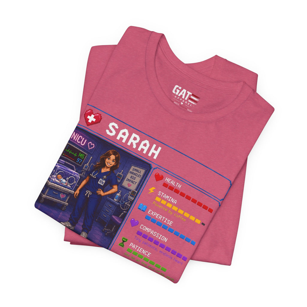 Custom NICU Nurse RPG Character Shirt | Personalized Nurse Gift