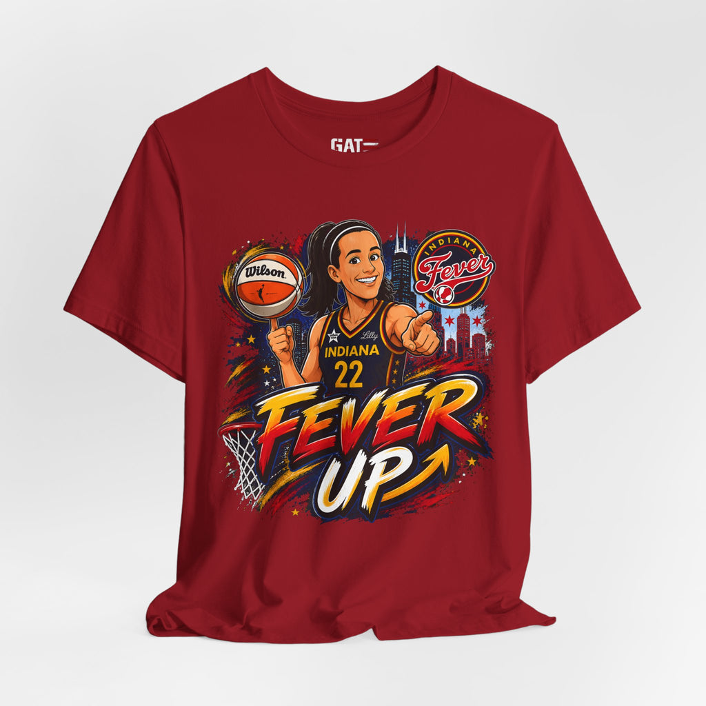 Caitlin Clark Indiana Fever #22 T-Shirt Fever Up WNBA Basketball Graphic Tee