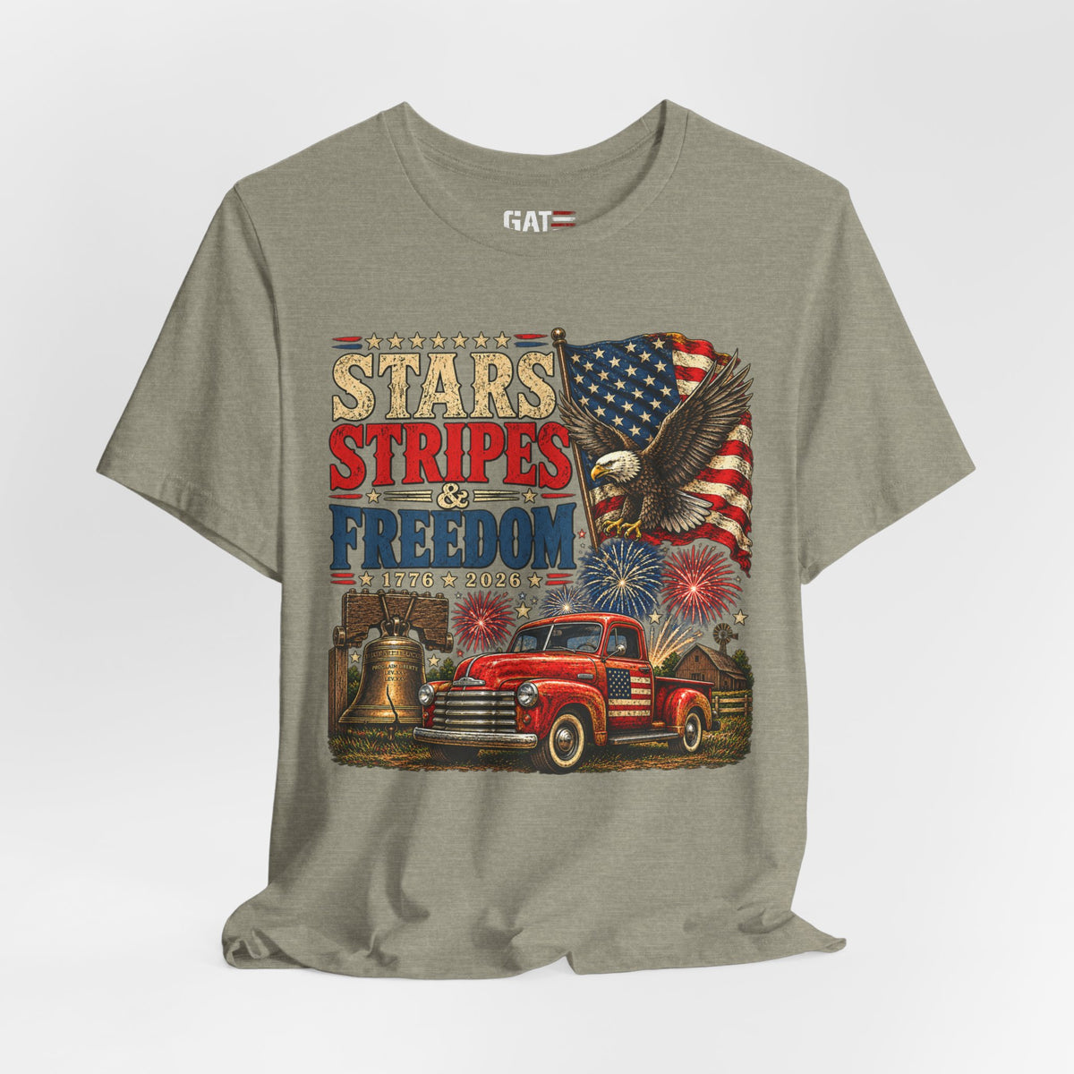 Stars Stripes & Freedom Shirt | Patriotic American Tee