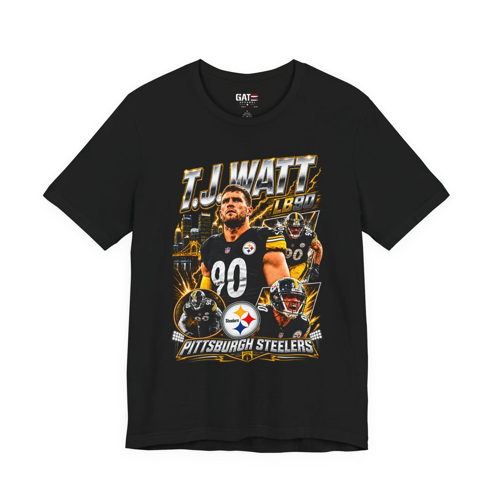 TJ Watt Pittsburgh Steelers Tee Retro Player Graphic T-Shirt