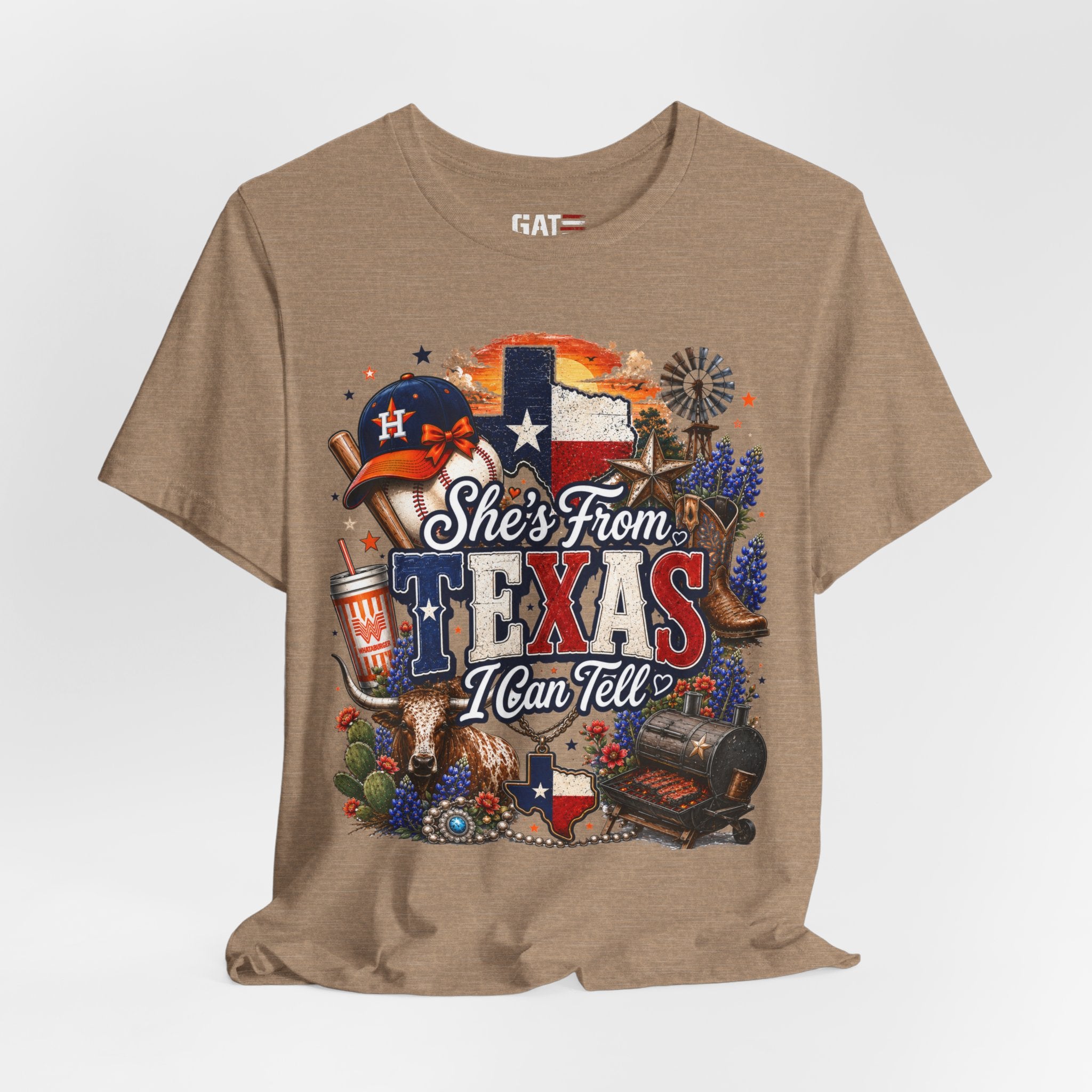 She's From Texas T-Shirt — Texas Pride Graphic Tee