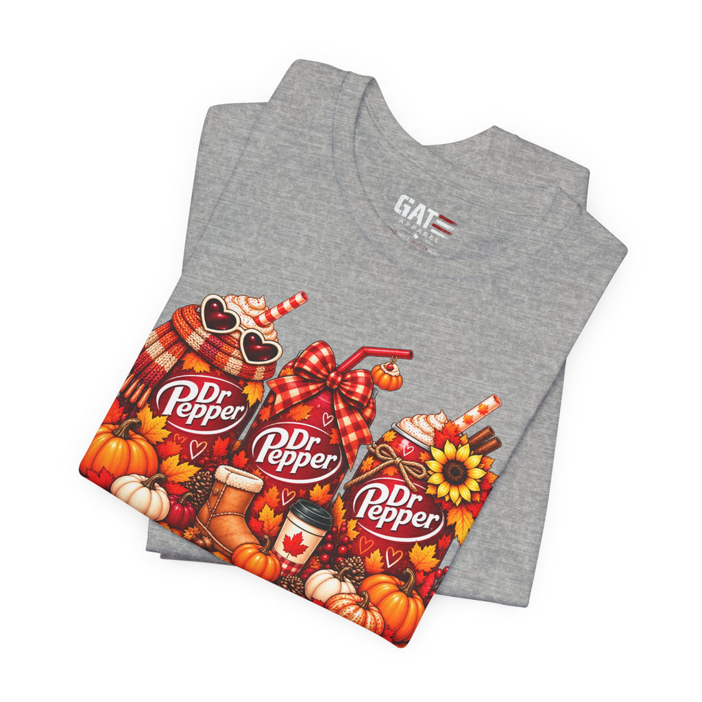 Dr Pepper Pumpkin Spice Tee — Autumn Fall Soda Graphic T-Shirt