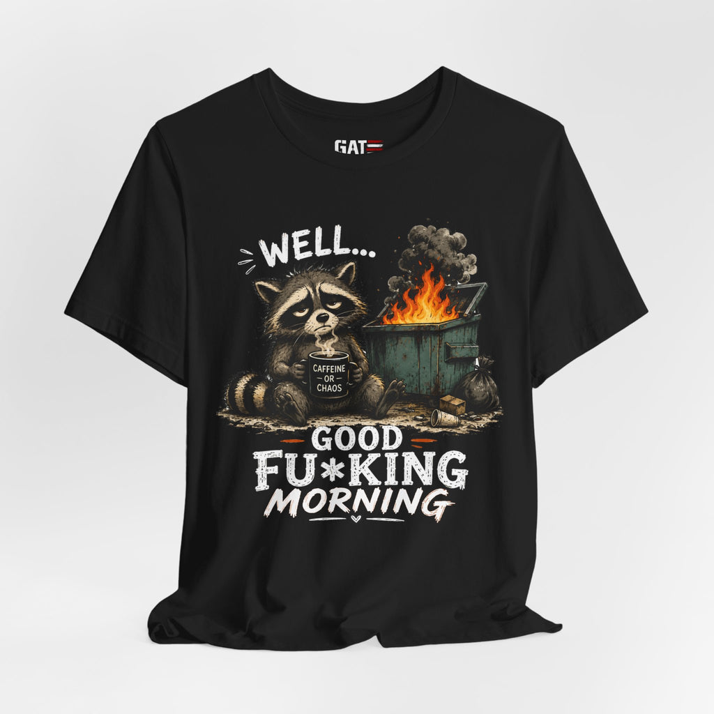 Funny Raccoon Shirt, Coffee Lover Shirt, Trash Panda Tee, Funny Animal Shirt, Sarcastic Shirt, Coffee Addict Gift, Unisex Graphic Tee