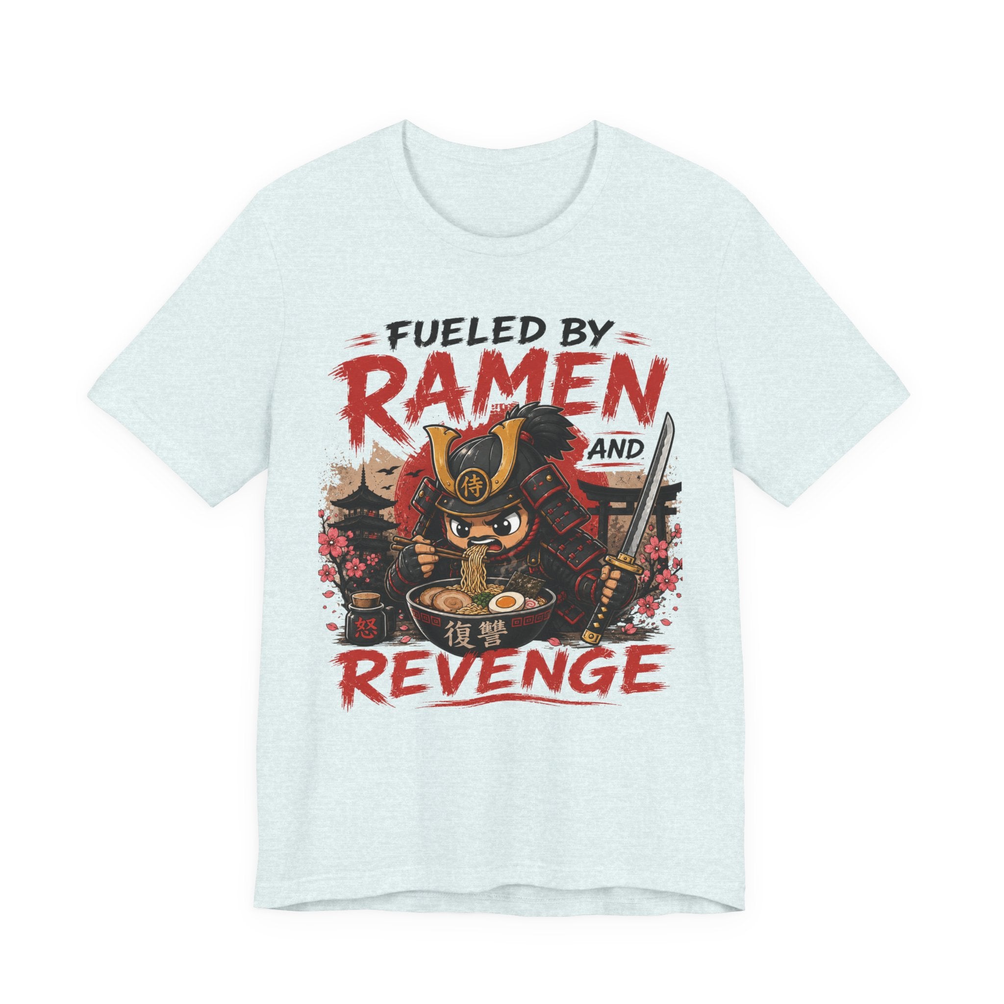 Fueled by Ramen and Revenge Tee — Samurai Ramen Graphic T-Shirt