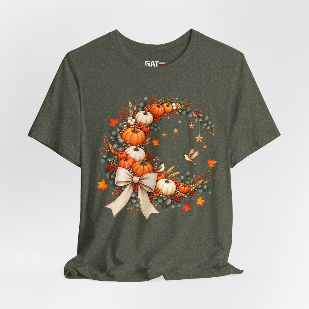 Autumn Pumpkin Wreath Tee