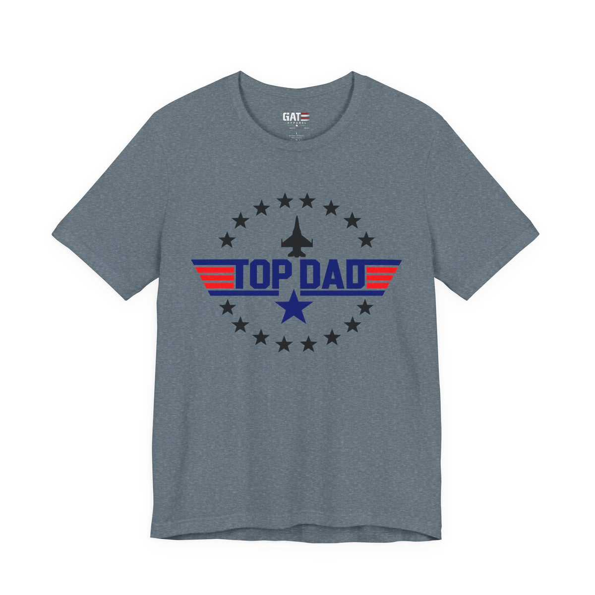 Top Dad T‑Shirt — Patriotic Aviation Dad Tee (Father’s Day Gift)