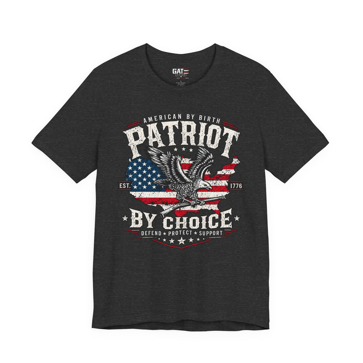 Patriot by Choice Shirt | American Flag Eagle Tee