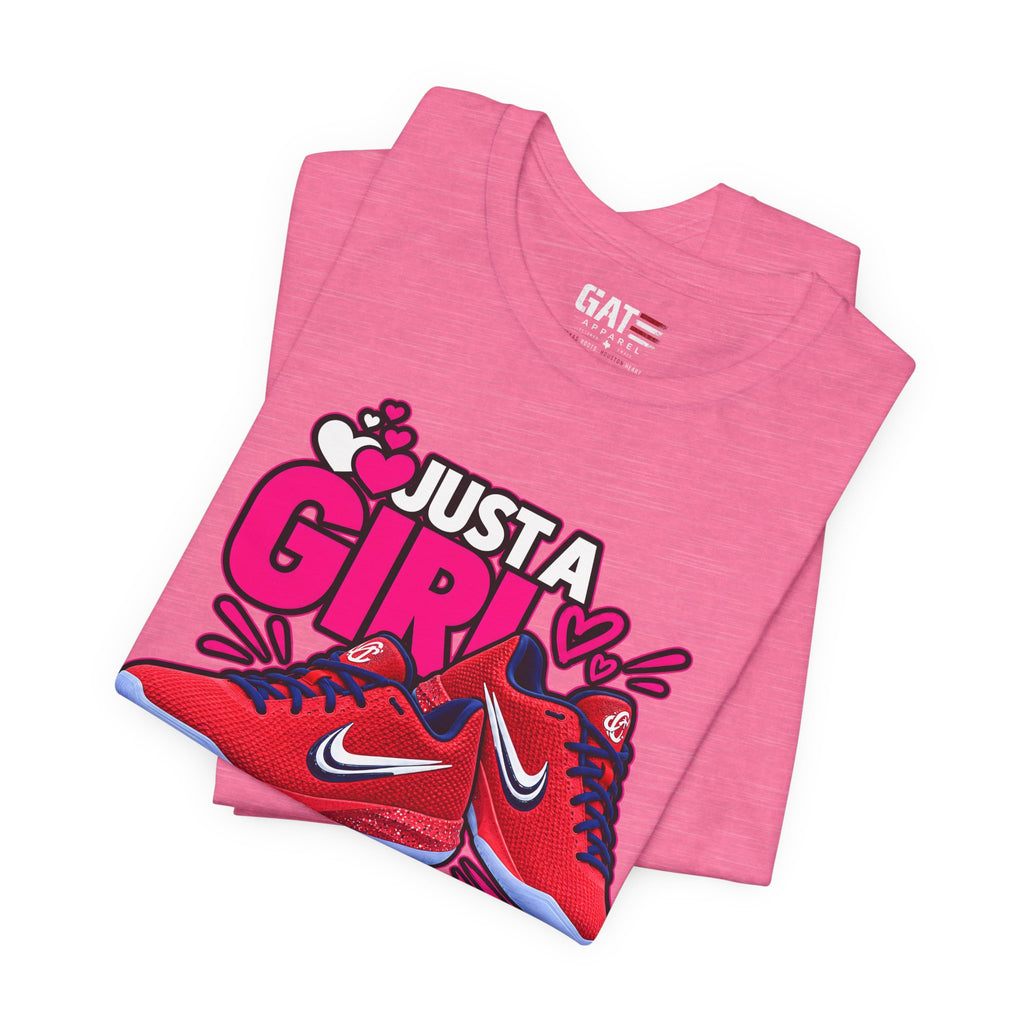 Caitlin Clark Caitlin 1s Just a Girl Sneaker Shirt | Style 2