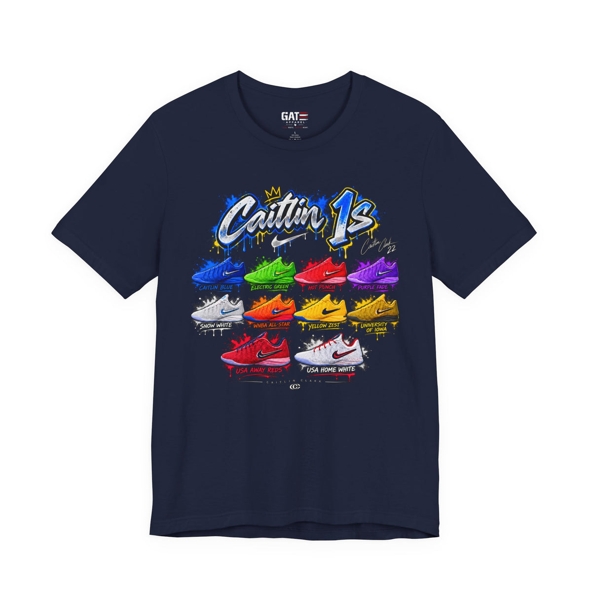 Caitlin Clark Caitlin 1s Sneaker Shirt | Indiana Fever Tee