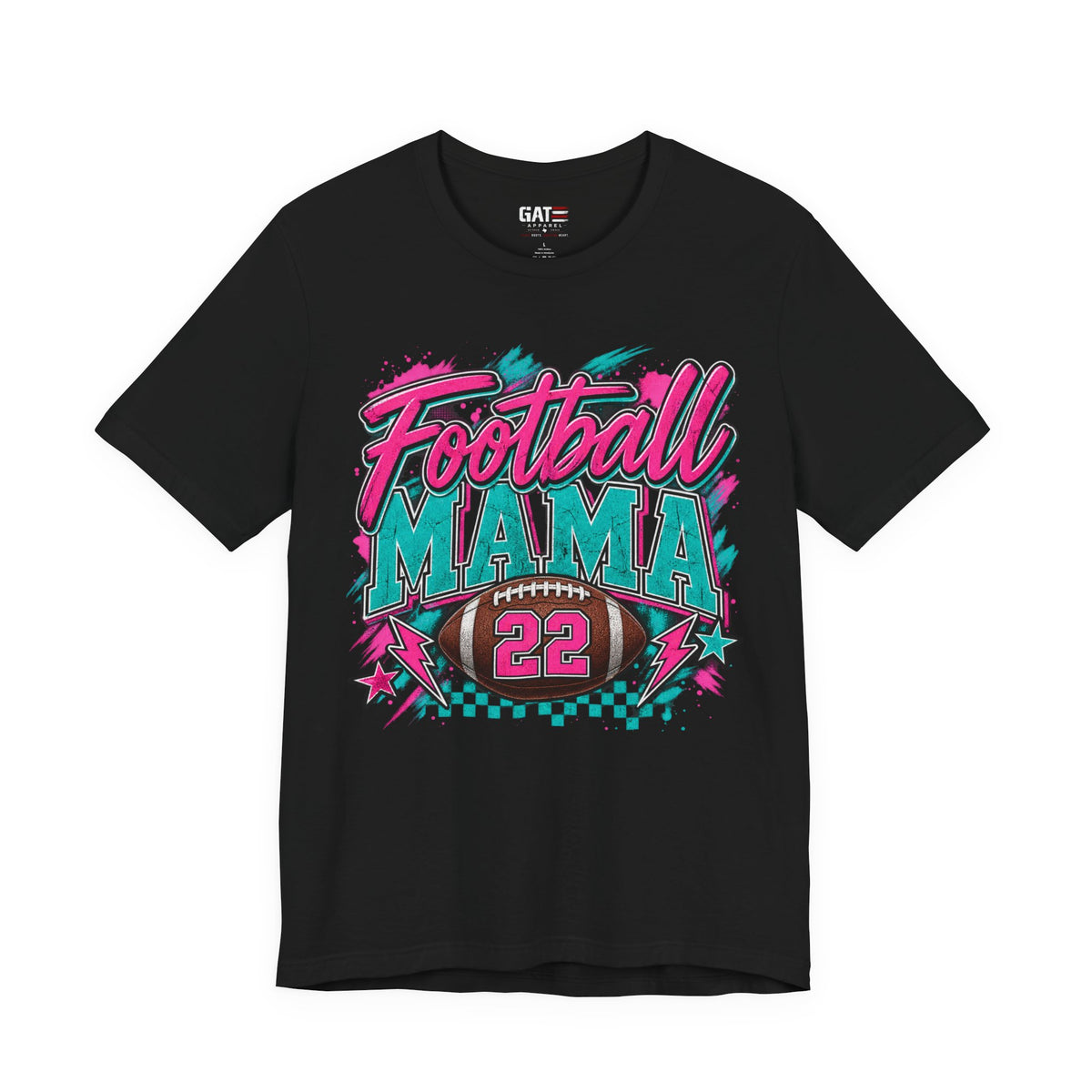 Personalized Football Mom Shirt | Custom Player Name & Number Game Day Tee