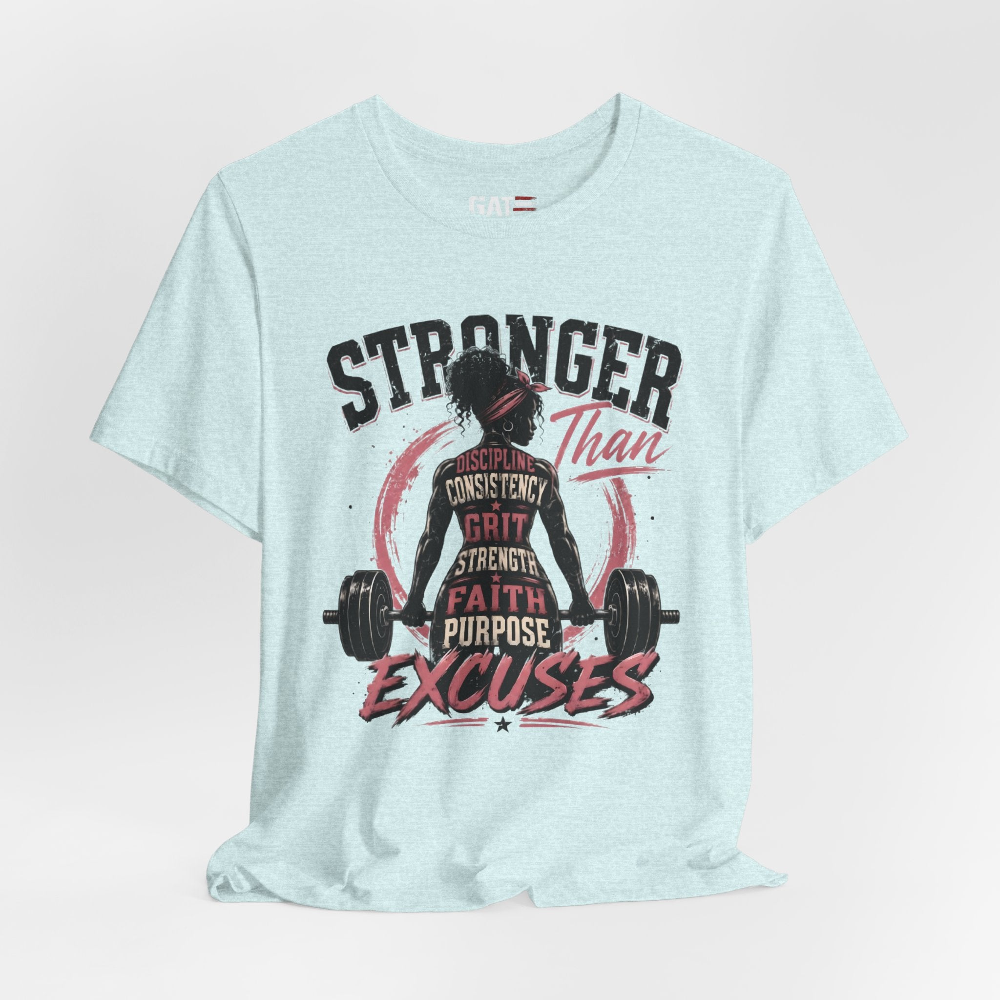 Stronger Than Excuses Shirt, Women's Gym Shirt, Motivational Workout Tee, Weightlifting Shirt, Fitness Gift for Her